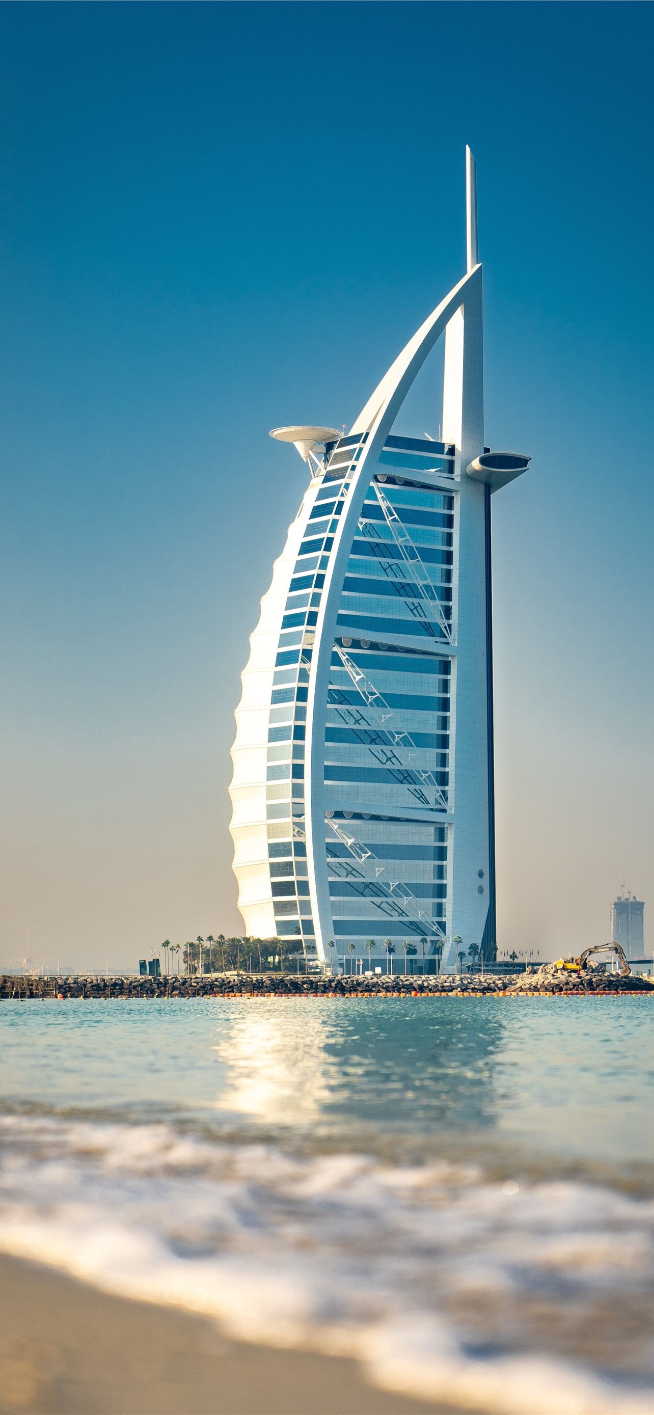 Burj al Arab Hotel, Abu Dhabi, iPhone wallpapers, HD, 1290x2780 HD Phone