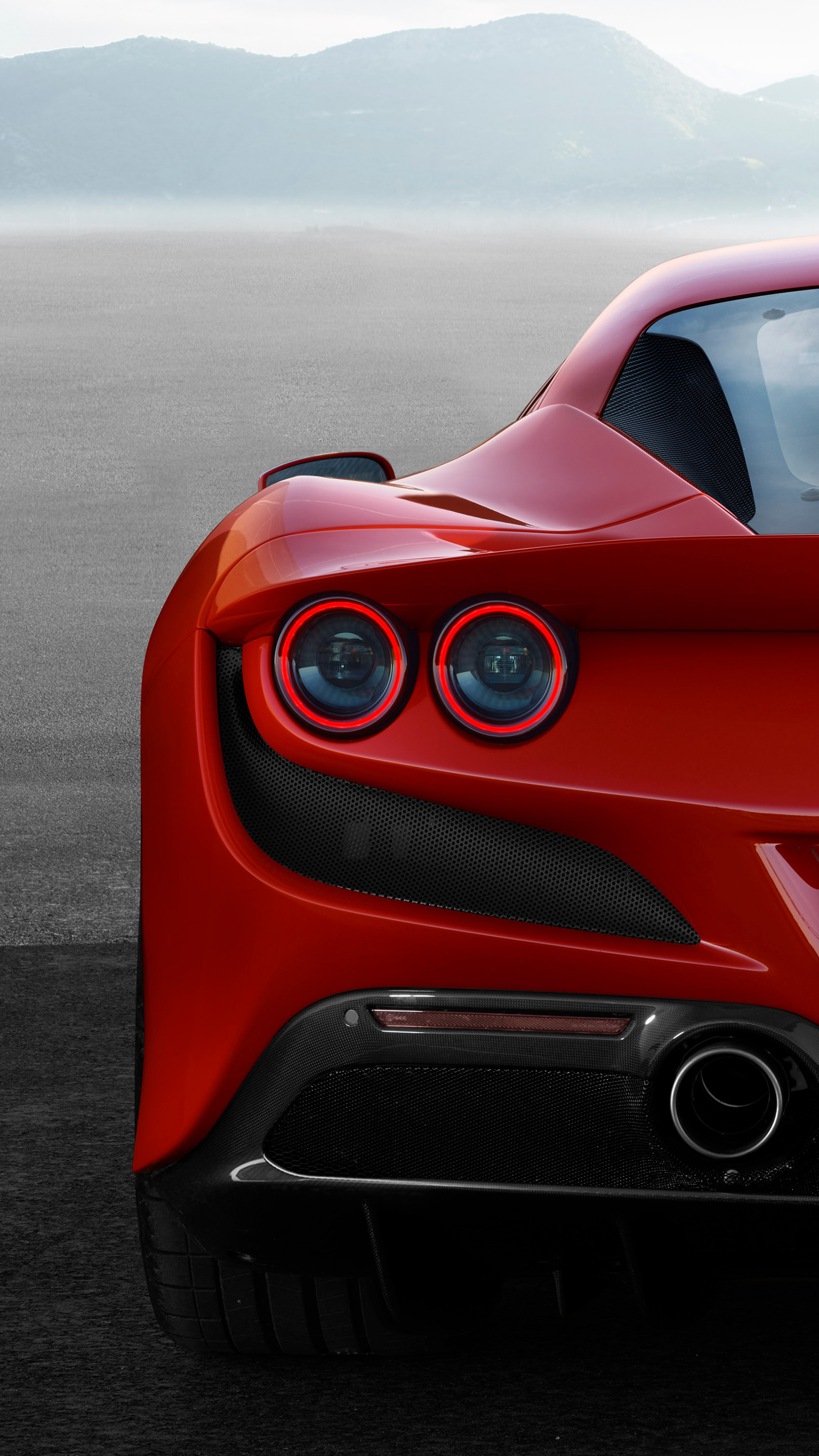 Ferrari F8, F8 Tributo 2019, Rear view, Sony Xperia, 2160x3840 4K Phone