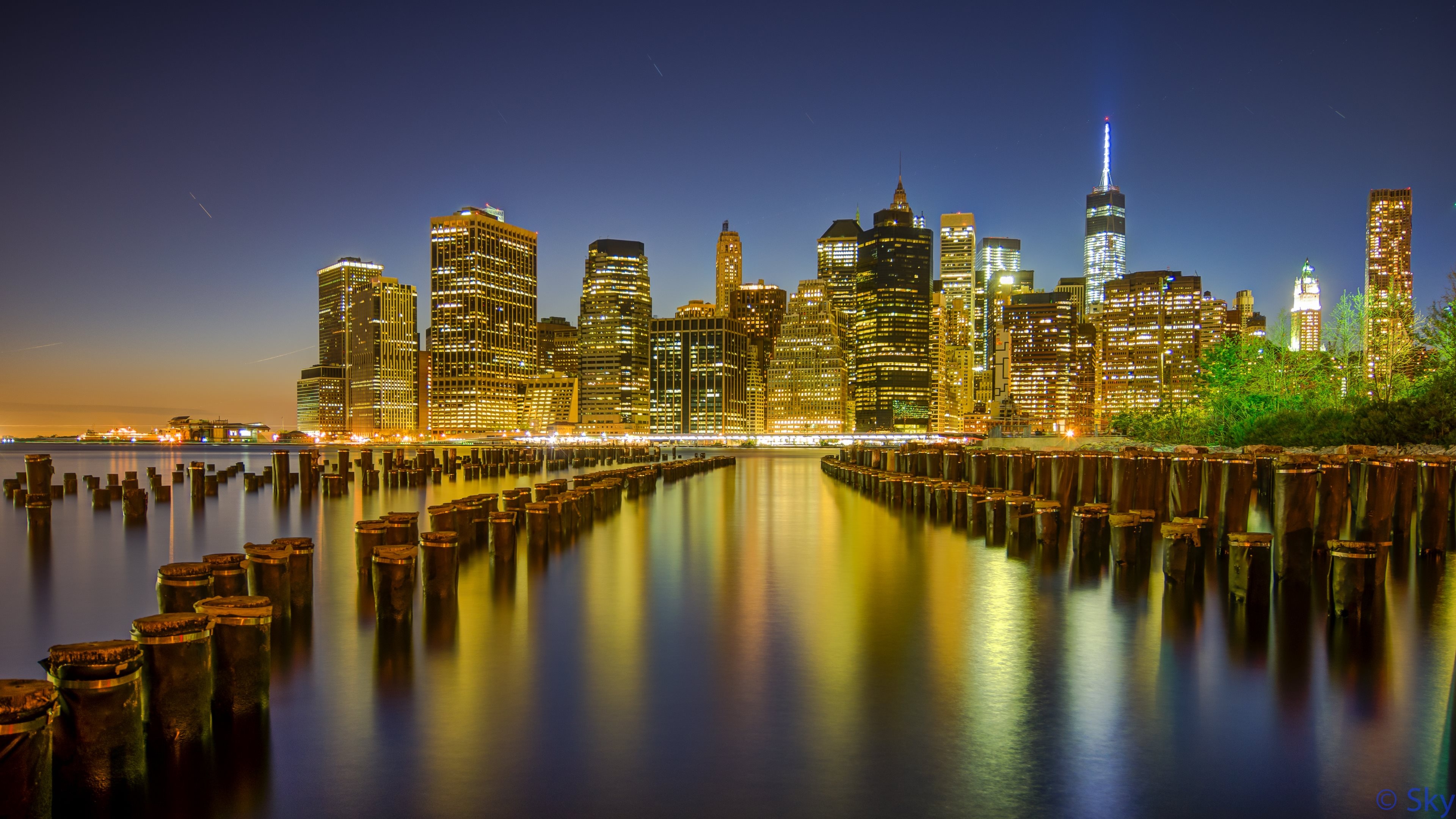 Manhattan Skyline, Travels, 4k Manhattan wallpapers, Cityscape scenery, 3840x2160 4K Desktop