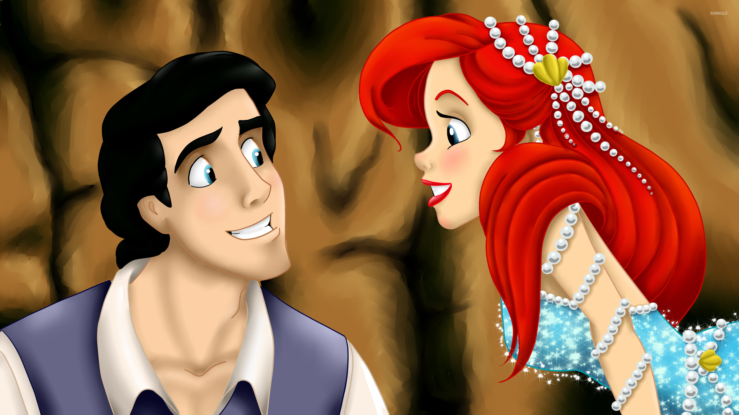 Eric and Ariel, The Little Mermaid Wallpaper, 2560x1440 HD Desktop