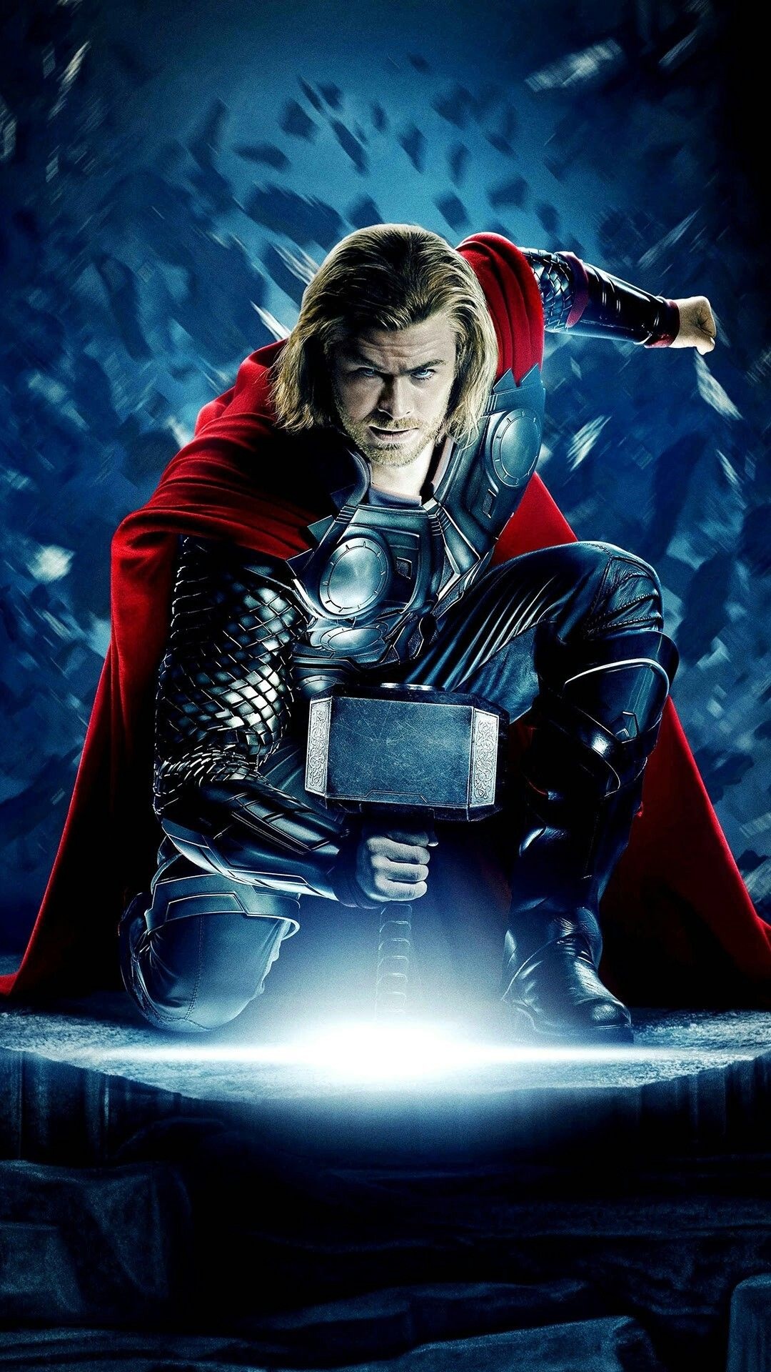 Thor iPhone wallpapers, Superhero art, Mobile background, Lightning strikes, 1080x1920 Full HD Phone