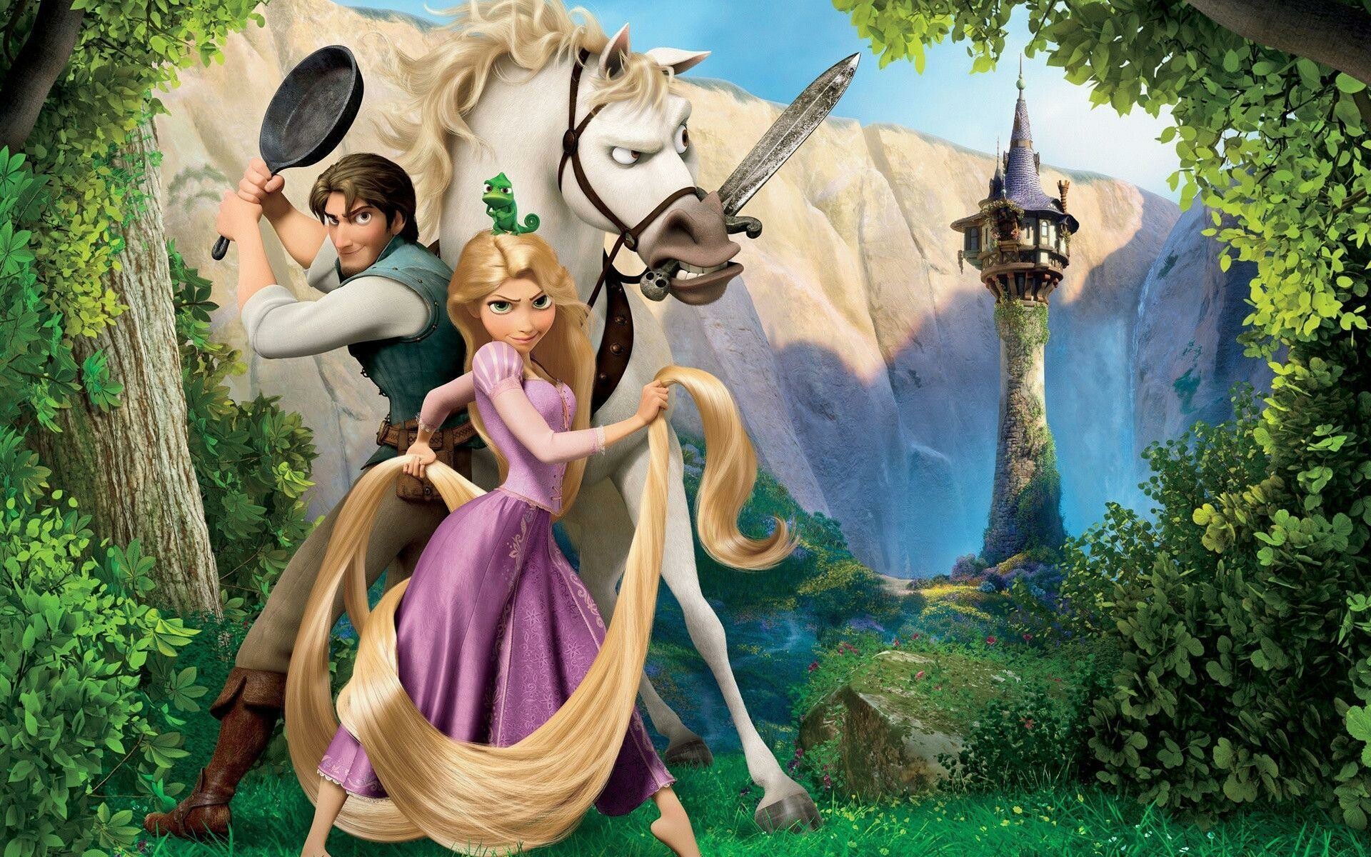 Tangled, Disney's vibrant visuals, Wonderland wallpapers, Animated delight, 1920x1200 HD Desktop