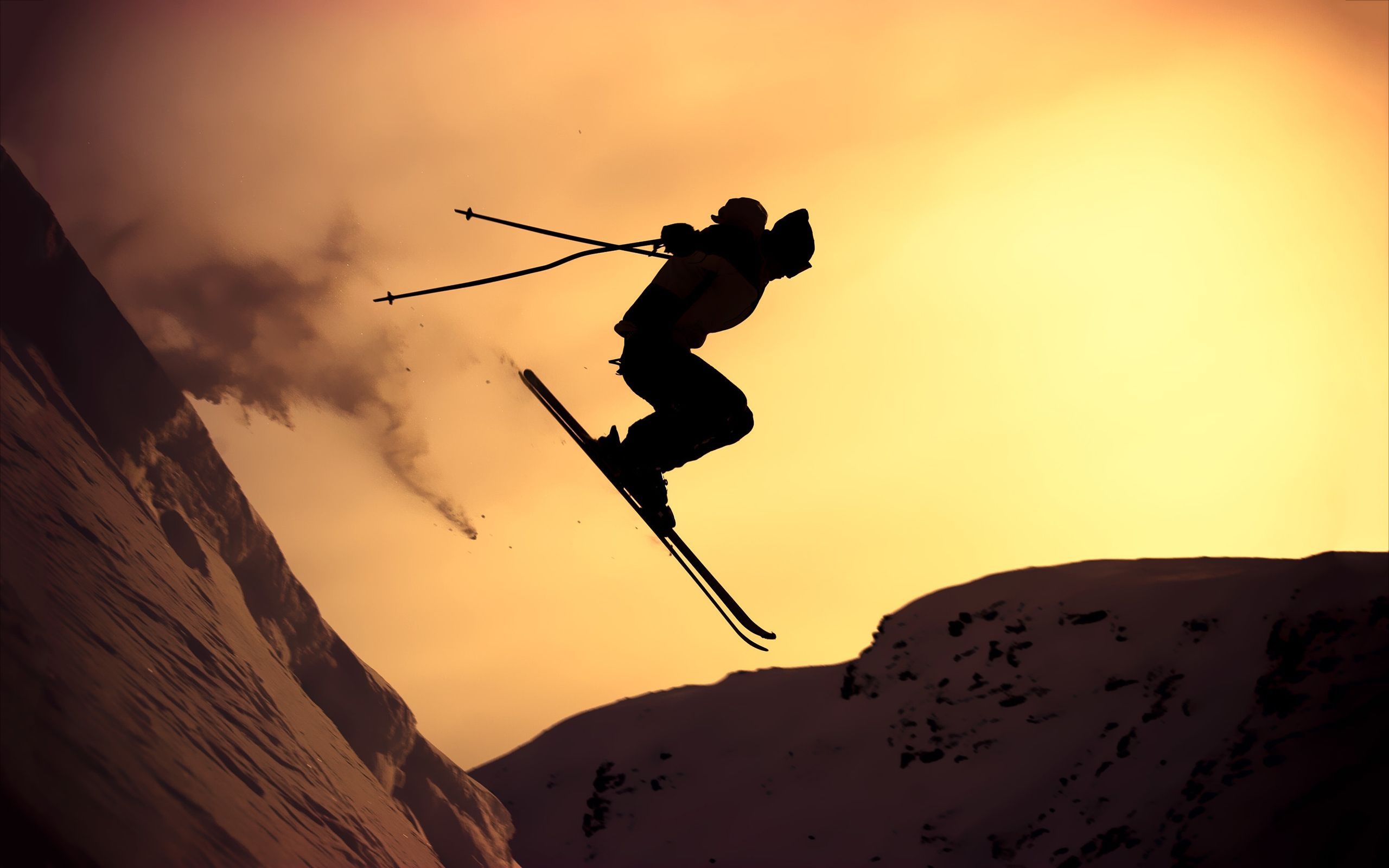 Downhill, Freestyle Skiing Wallpaper, 2560x1600 HD Desktop