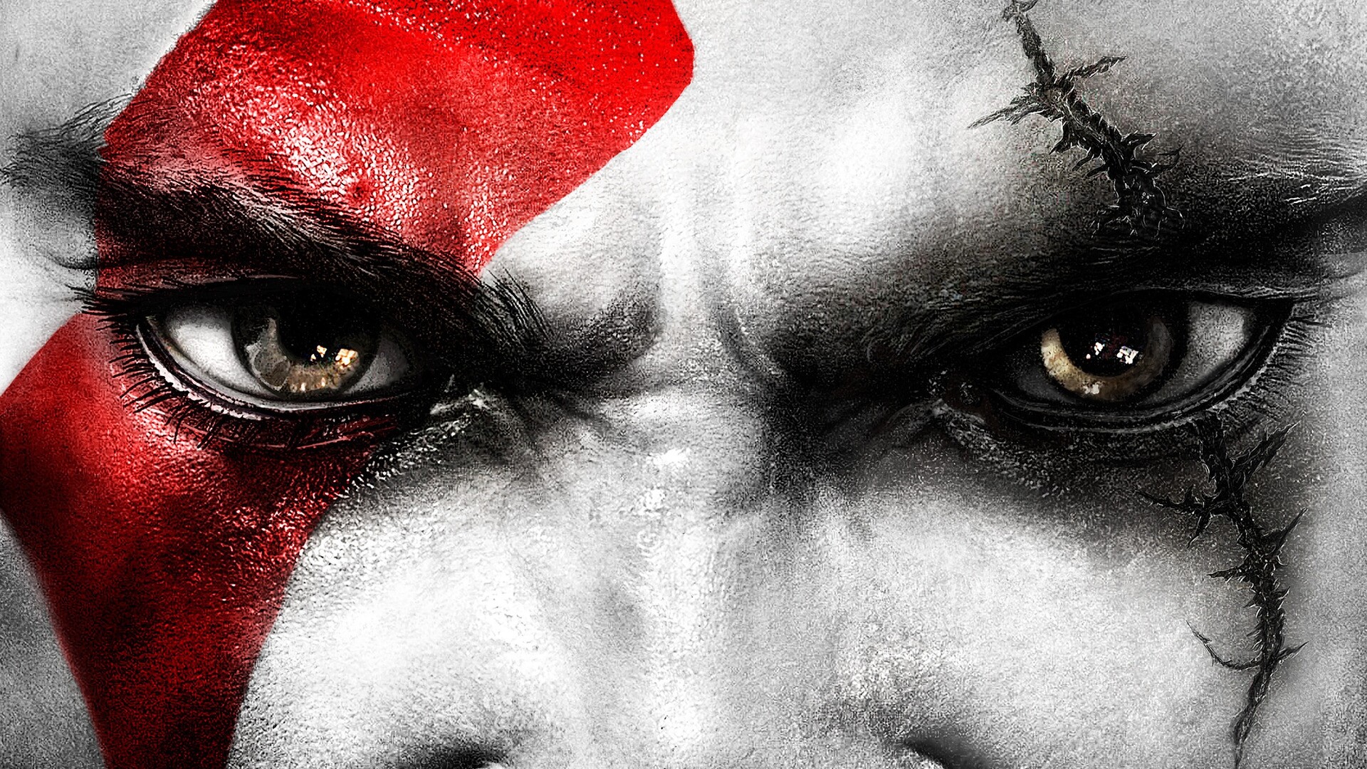 God of War, Epic battle scenes, Fierce warriors, Mythological world, 1920x1080 Full HD Desktop