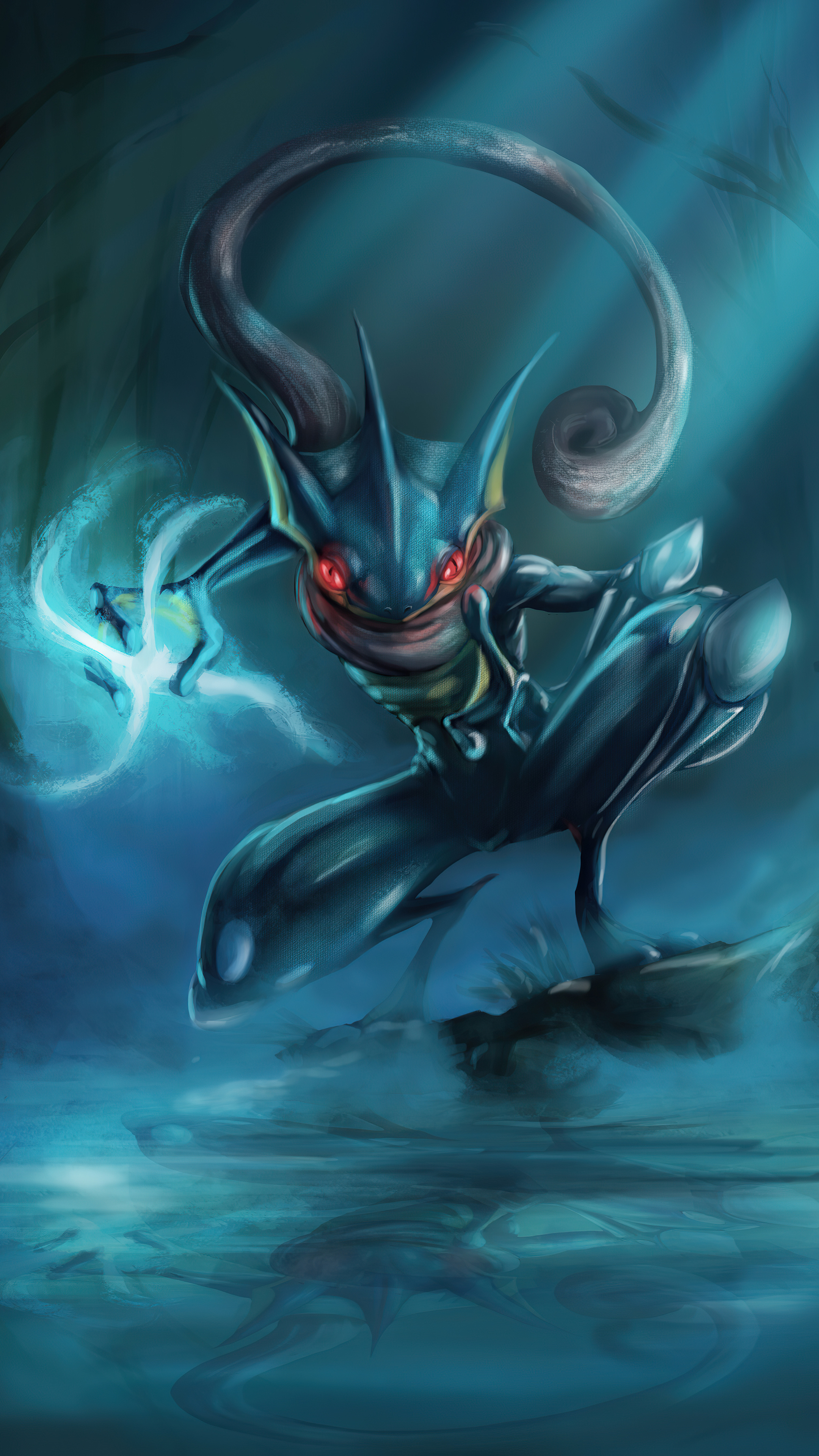 Greninja creature, 4K Sony Xperia, HD wallpapers photos, 2160x3840 4K Phone