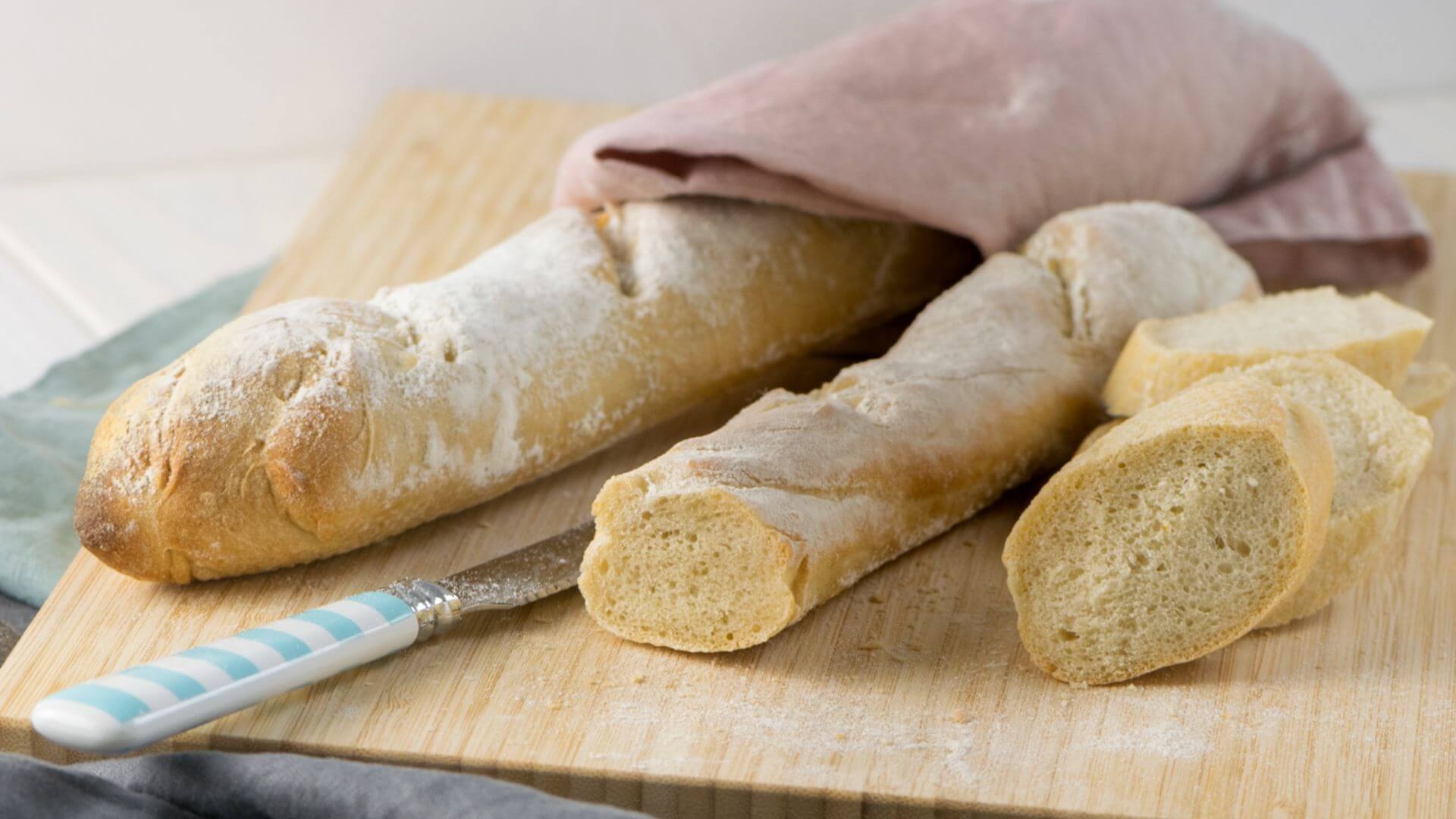 Crunchy baguette, Homemade baking, Versatile bread, Customizable toppings, 1920x1080 Full HD Desktop