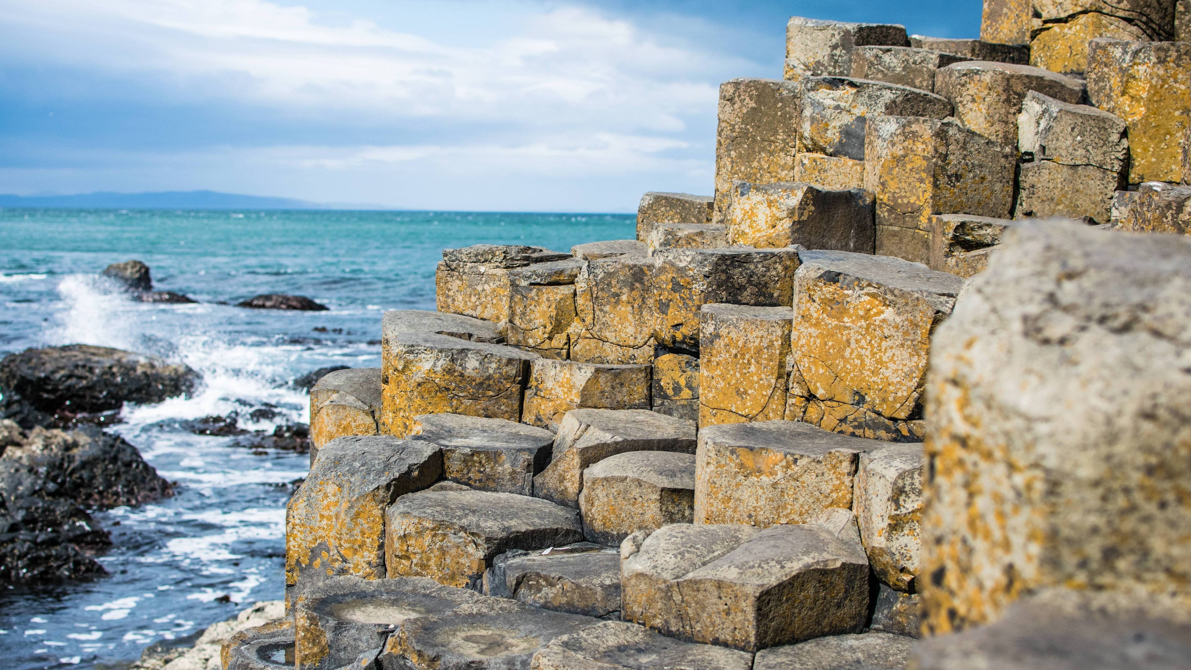 Giants Causeway, Northern Ireland, Wallpaper, 3840x2160 4K Desktop
