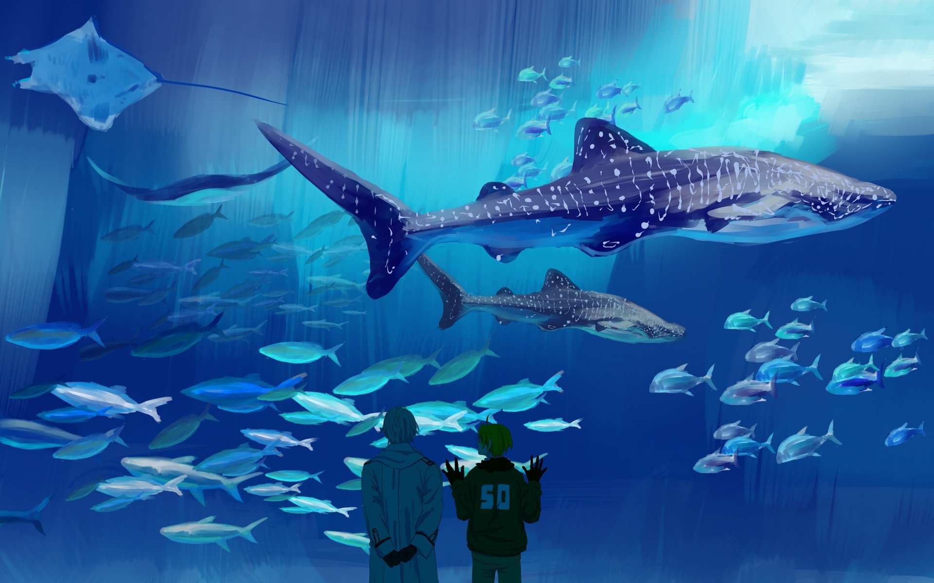 Hetalia: Axis Powers, Oceanarium Wallpaper, 1920x1200 HD Desktop