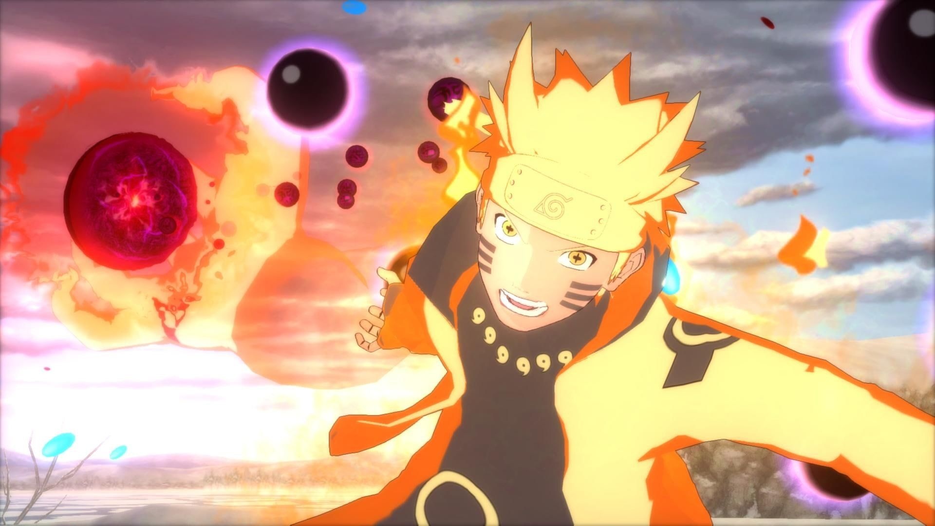 Naruto Uzumaki Six Paths Mode, Truth-Seeking Orbs, Tailed Beast Ball Rasengan, Naruto Shippuden: Ultimate Ninja Storm 4, Full HD Desktop wallpaper