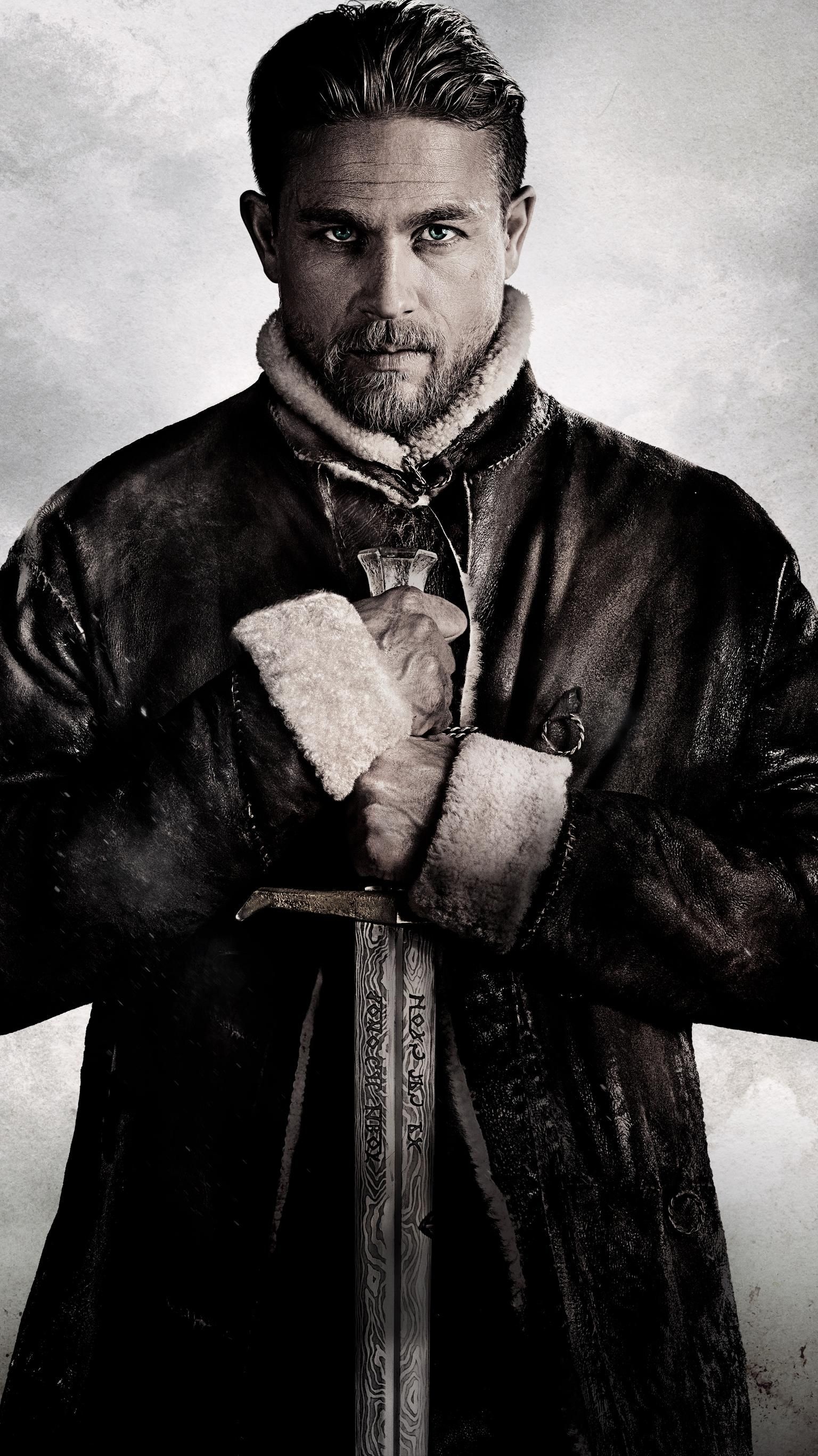 King Arthur: Legend of the Sword, Phone wallpaper, Charlie Hunnam as Arthur, Movie character, 1540x2740 HD Phone
