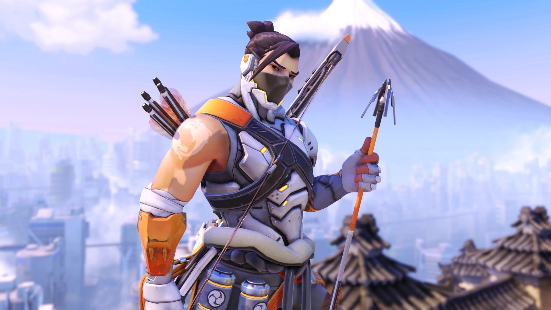 Hanzo, Cyborg Ninja, Overwatch, Live Wallpaper, 1920x1080 Full HD Desktop