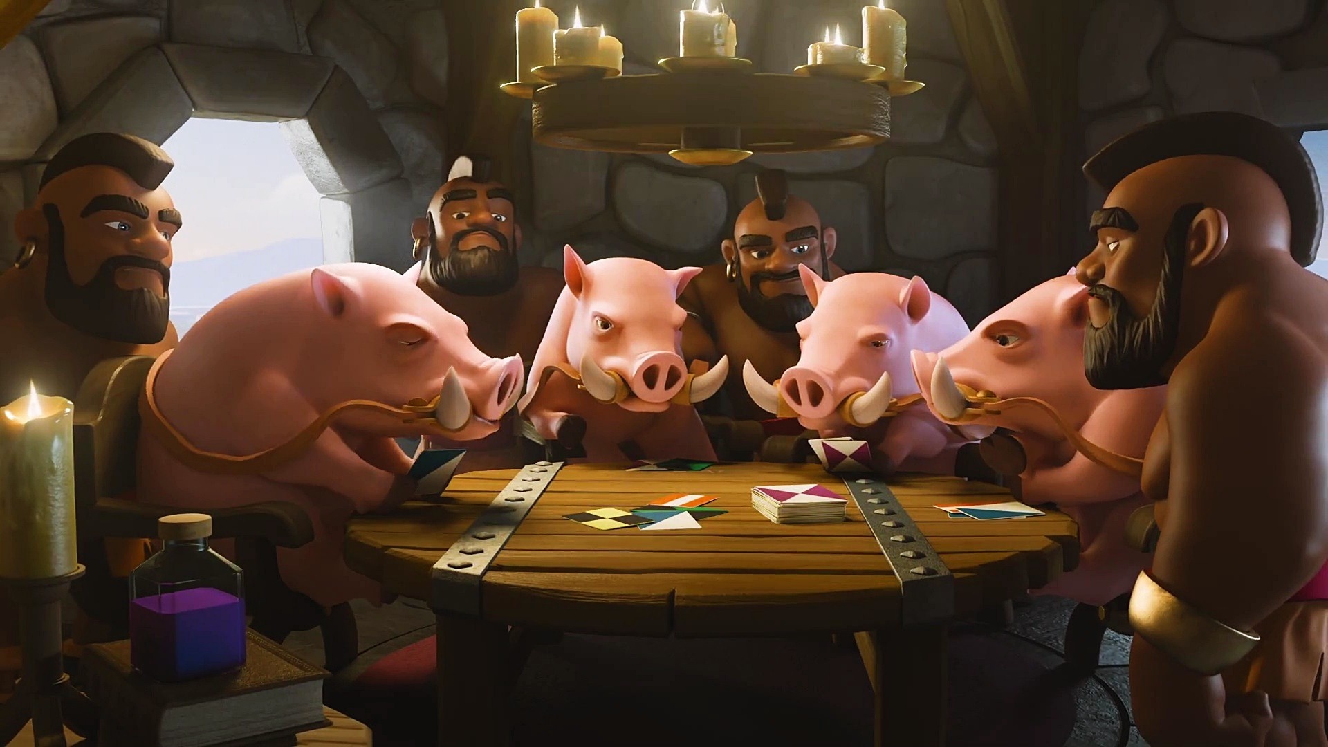 Clash of Clans, Hog rider wallpapers, Artistic posters, Gaming visuals, 1920x1080 Full HD Desktop