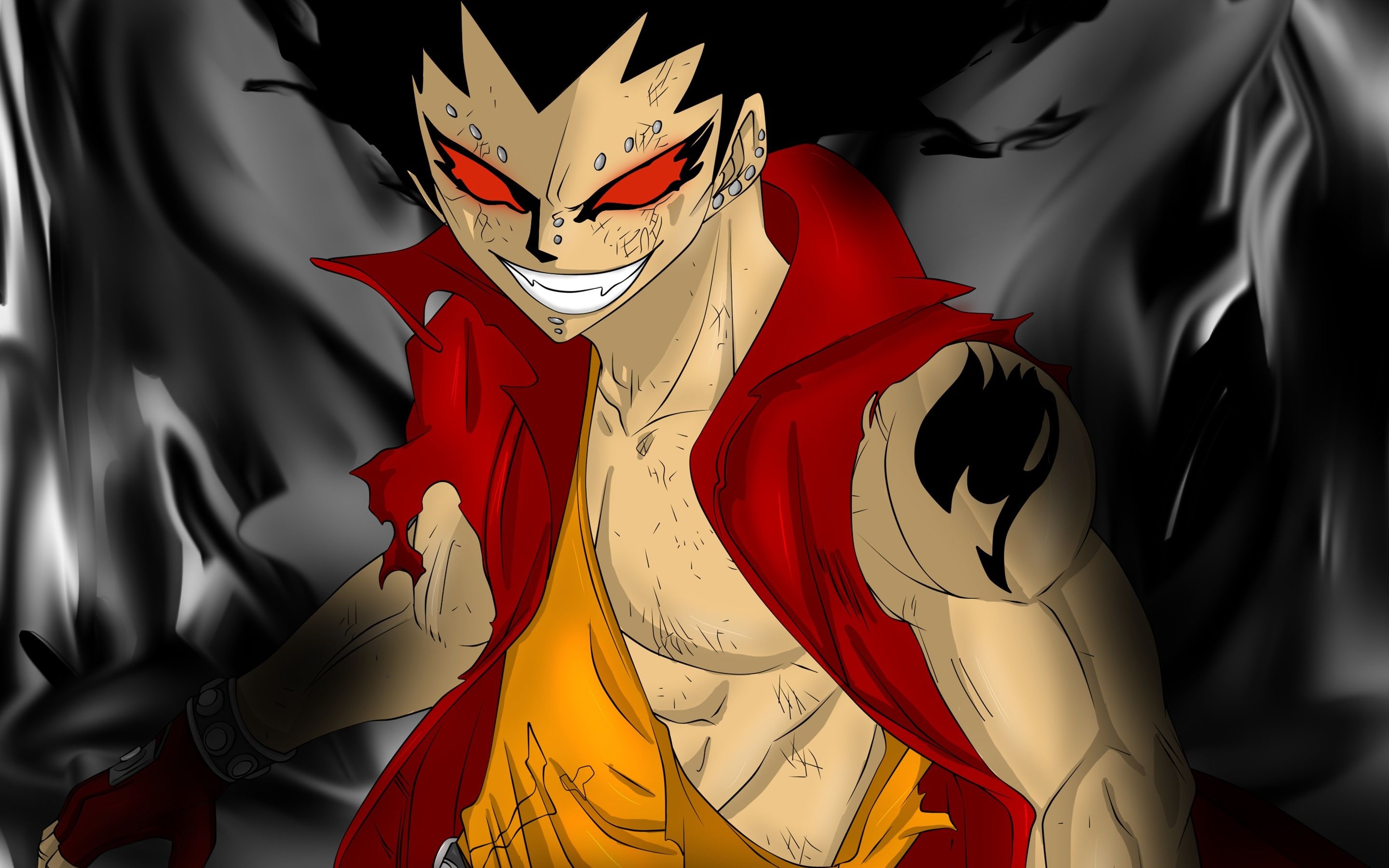 Gajeel Redfox, Iron dragon slayer, Fairy Tail guild, Powerful magic, 2880x1800 HD Desktop