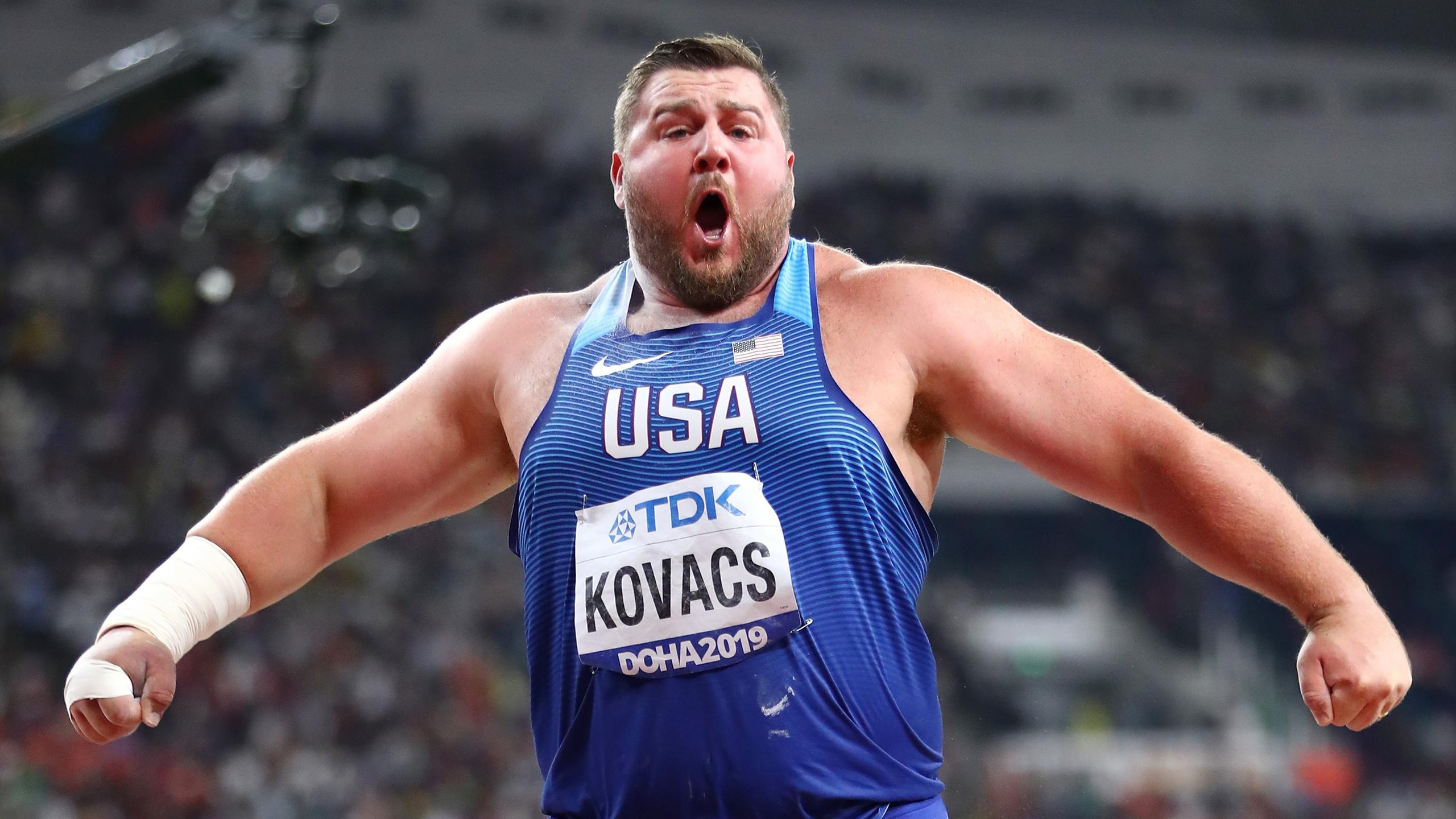 Joe Kovacs, Athletics news, Shot put gold, Final throw victory, 2560x1440 HD Desktop