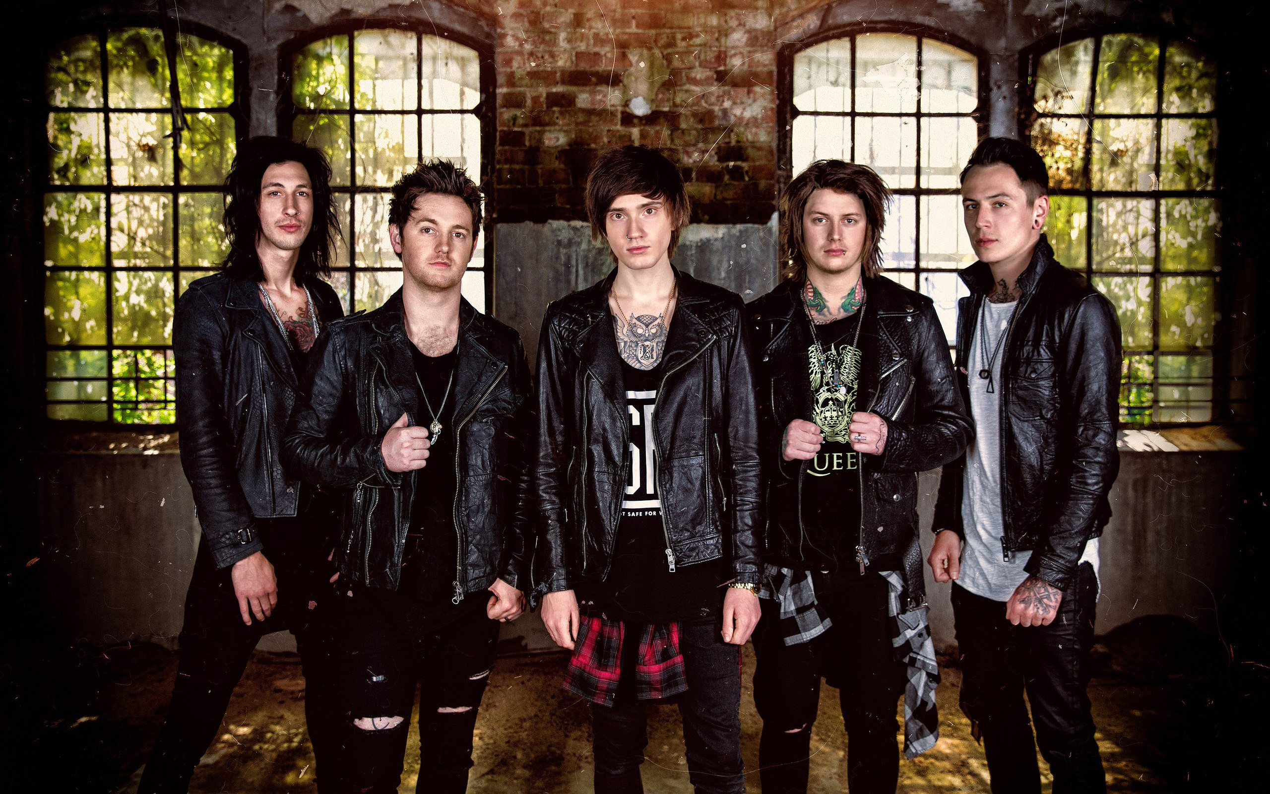 Asking Alexandria, High-definition visuals, Band members, Rockstar energy, 2560x1600 HD Desktop