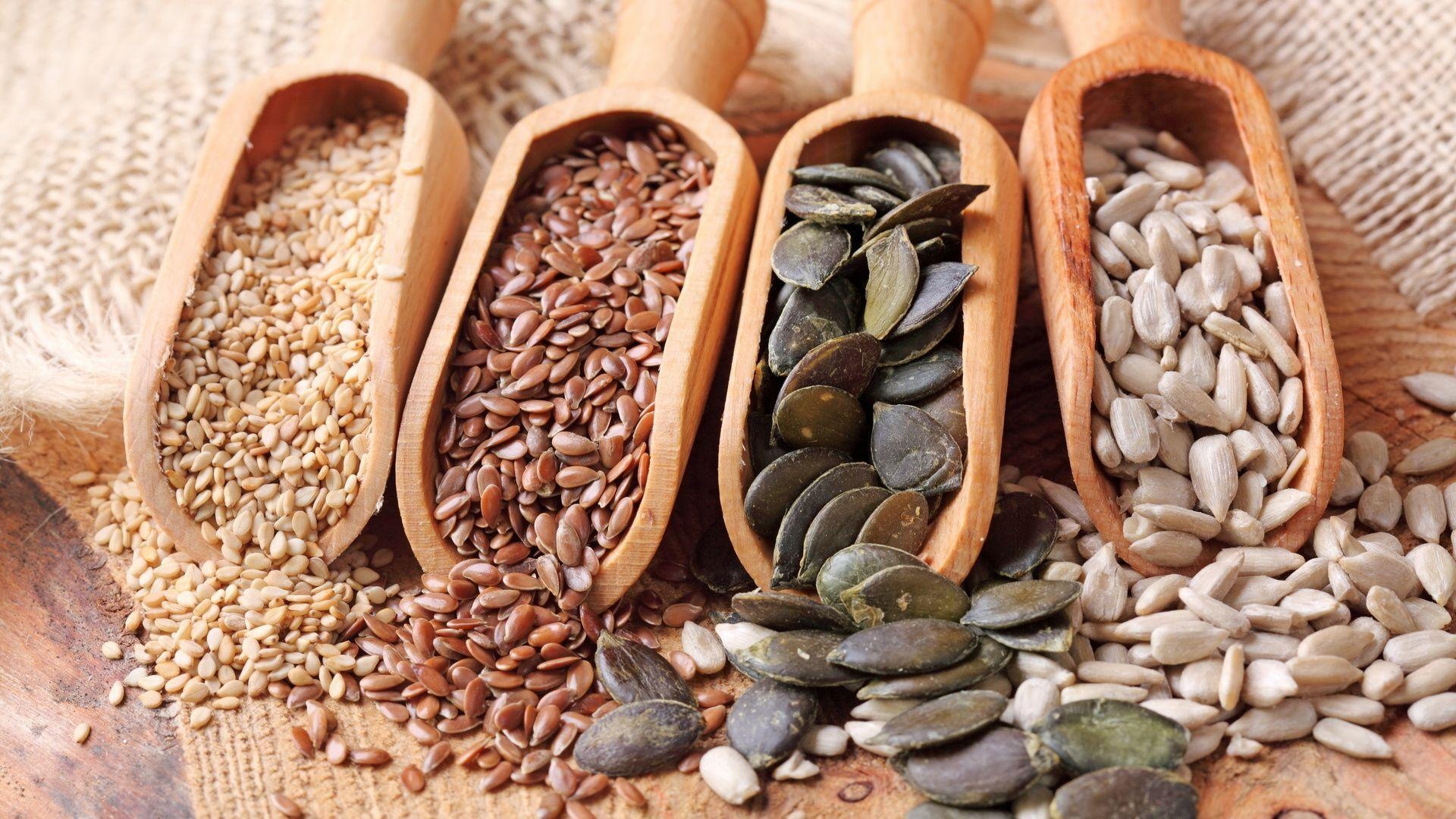 Flax Seeds, Nature's bounty, Plant seeds, Agricultural beauty, 1920x1080 Full HD Desktop