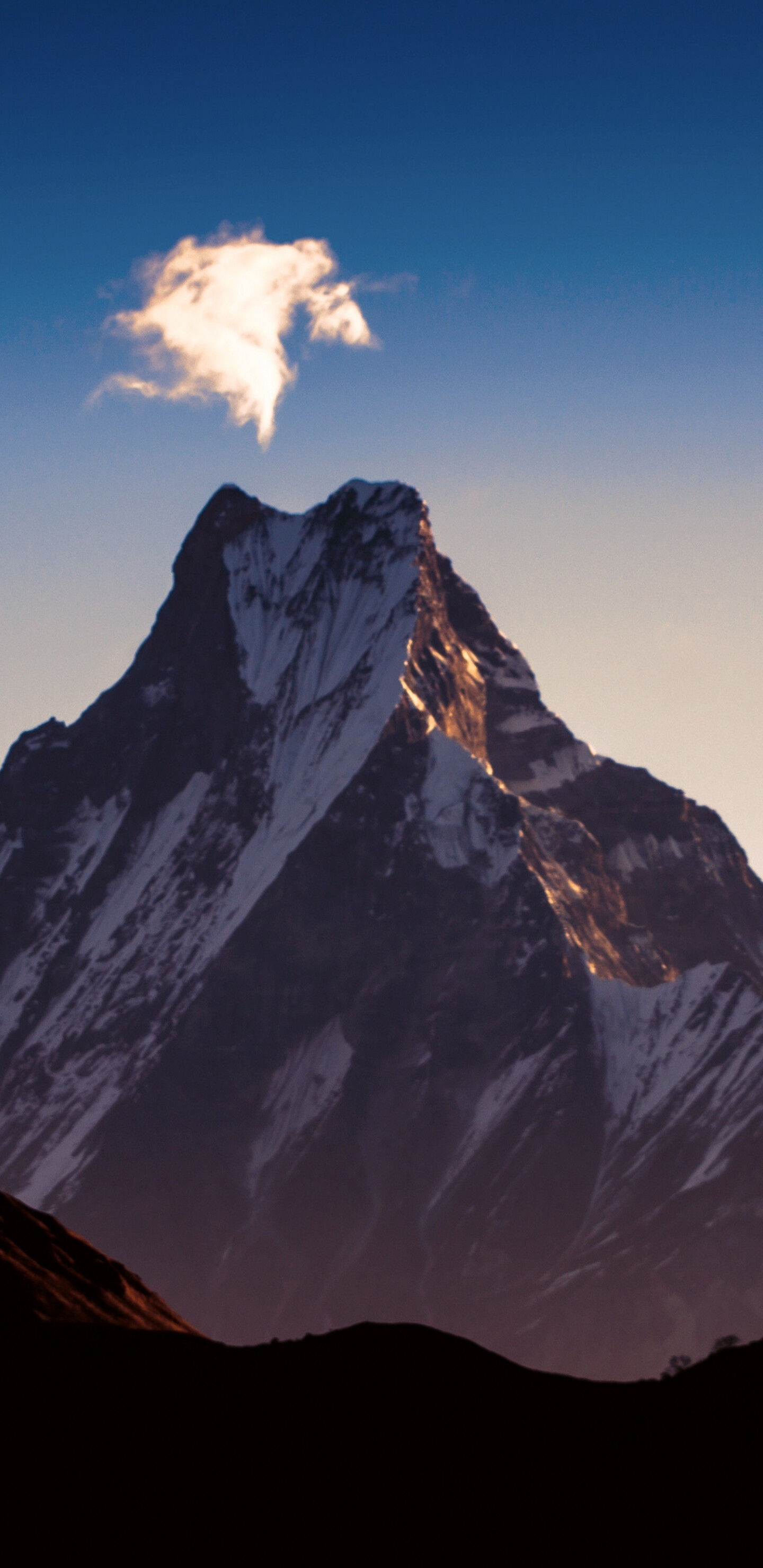 Dawn sky, Himalaya mountains, Peak Samsung Galaxy S8, Image, 1440x2960 HD Phone