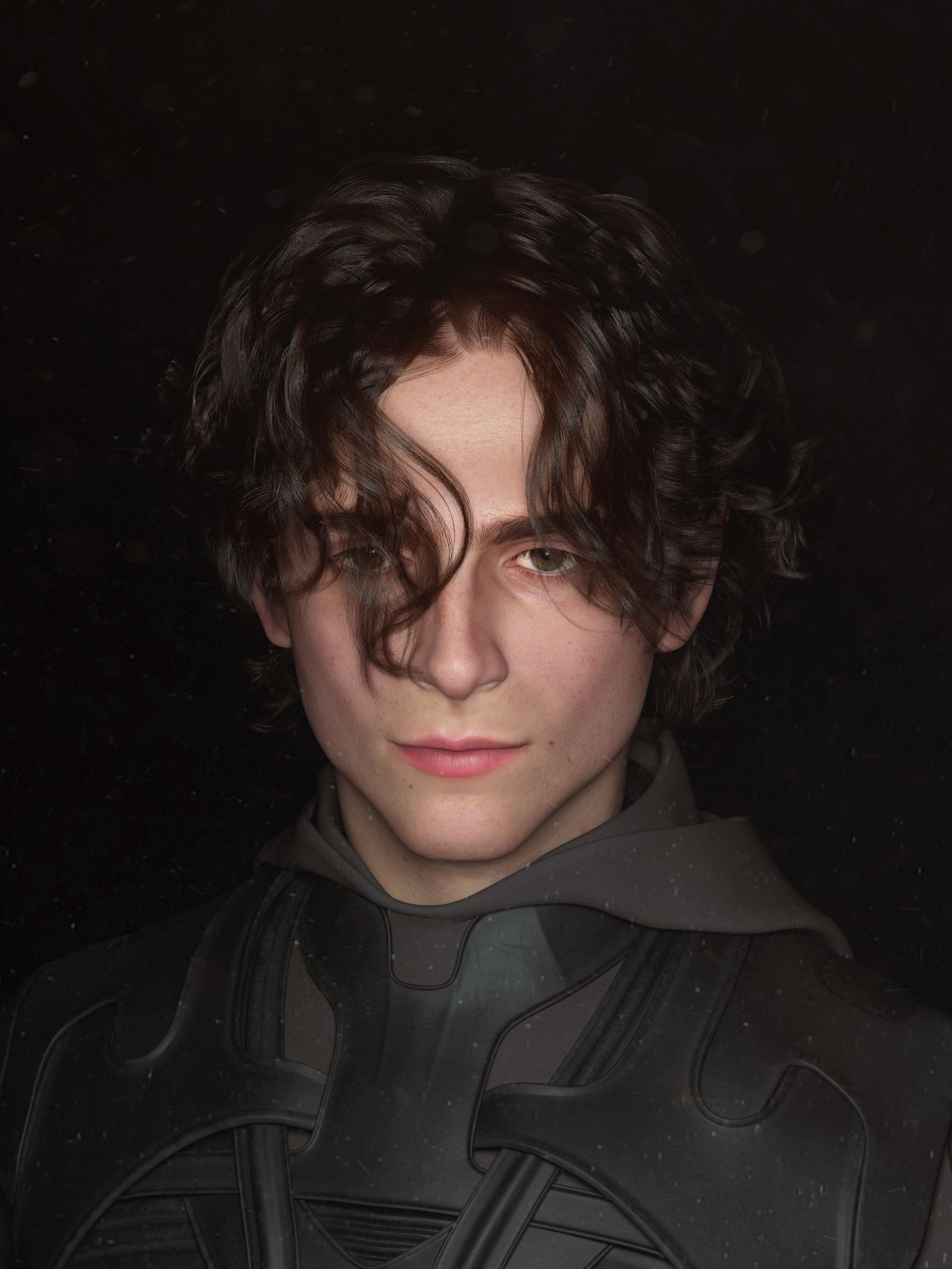 Paul Atreides, Timothee Chalamet, Dune movie, Character art, 1920x2560 HD Phone