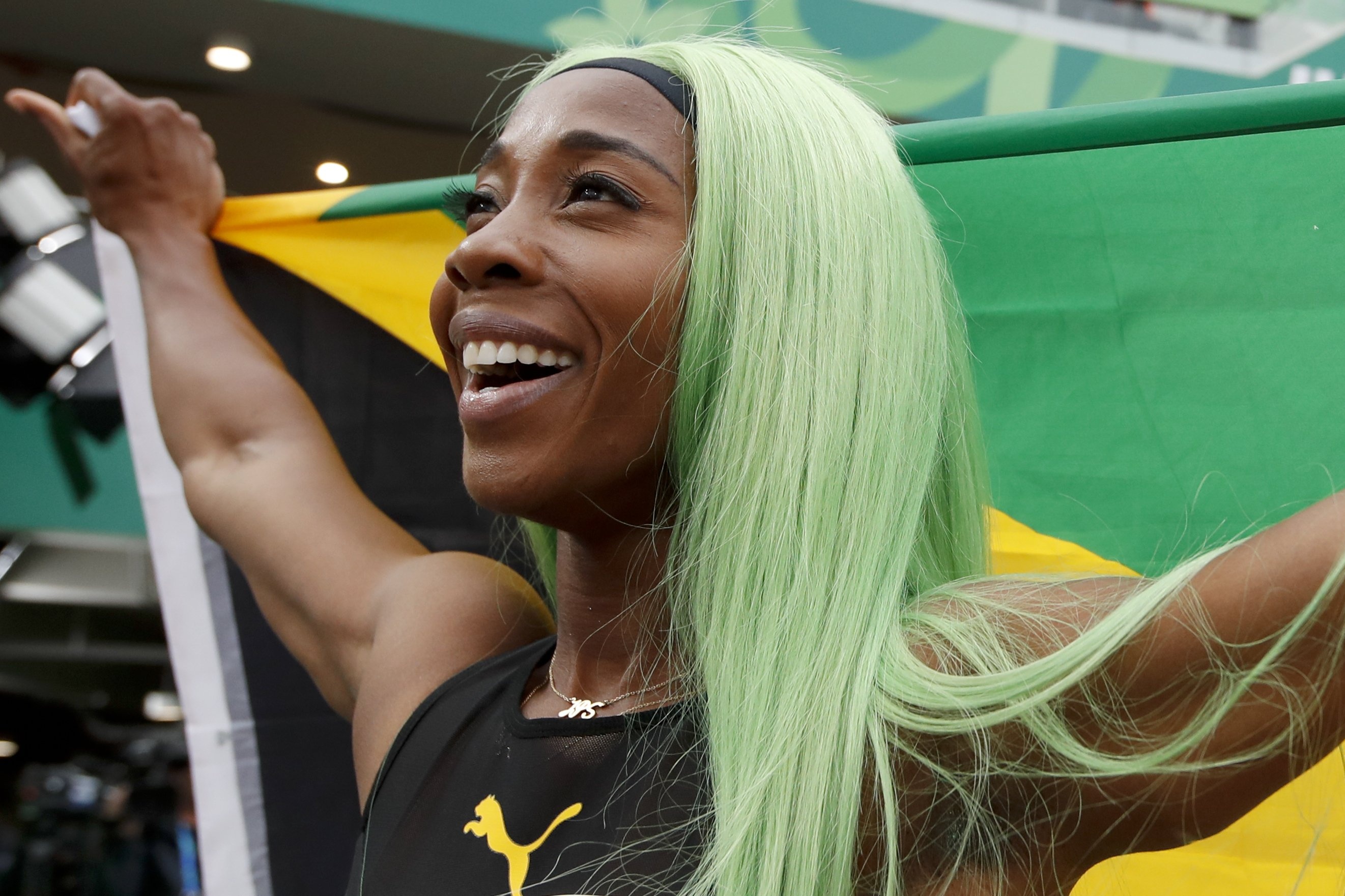 Shelly-Ann Fraser-Pryce, Pan Am Games record, Jamaica's sprint dominance, AP news, 2650x1770 HD Desktop