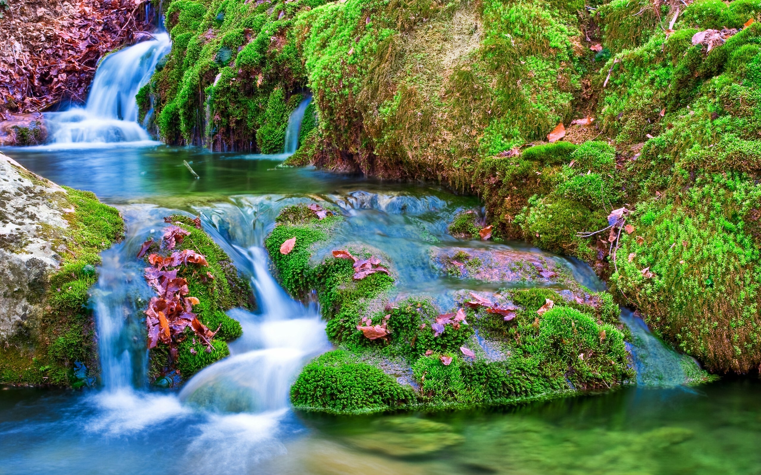 HD waterfall, Captivating beauty, Picture-perfect view, Scenic wonders, 2560x1600 HD Desktop