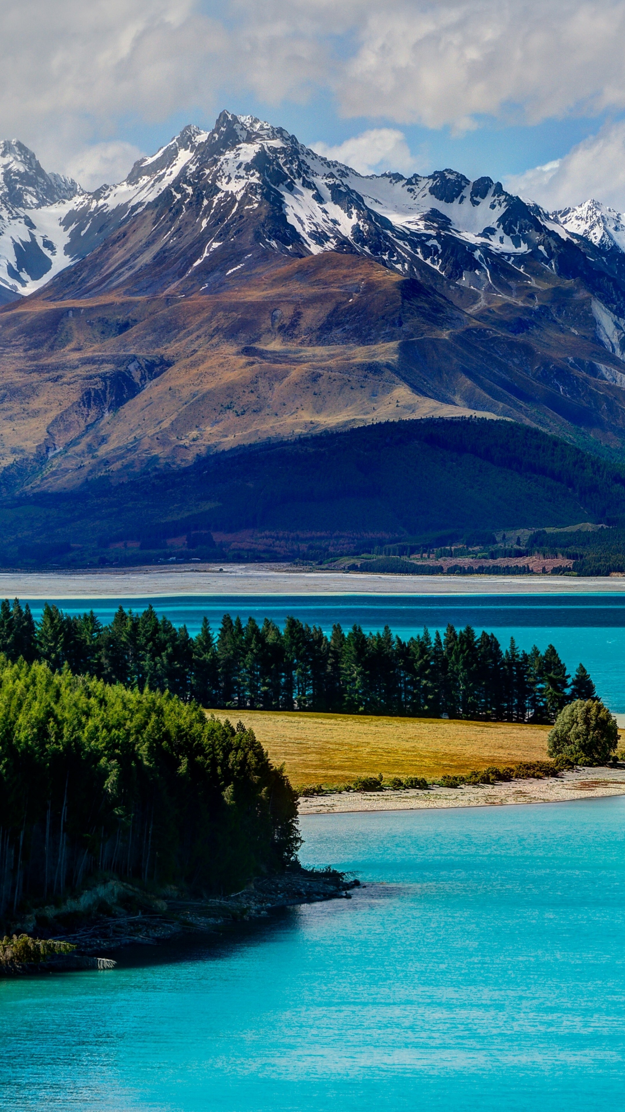 Wallpaper Lake Tekapo, South island New Zealand, Booking rest travel, Vacation bliss, 2160x3840 4K Phone