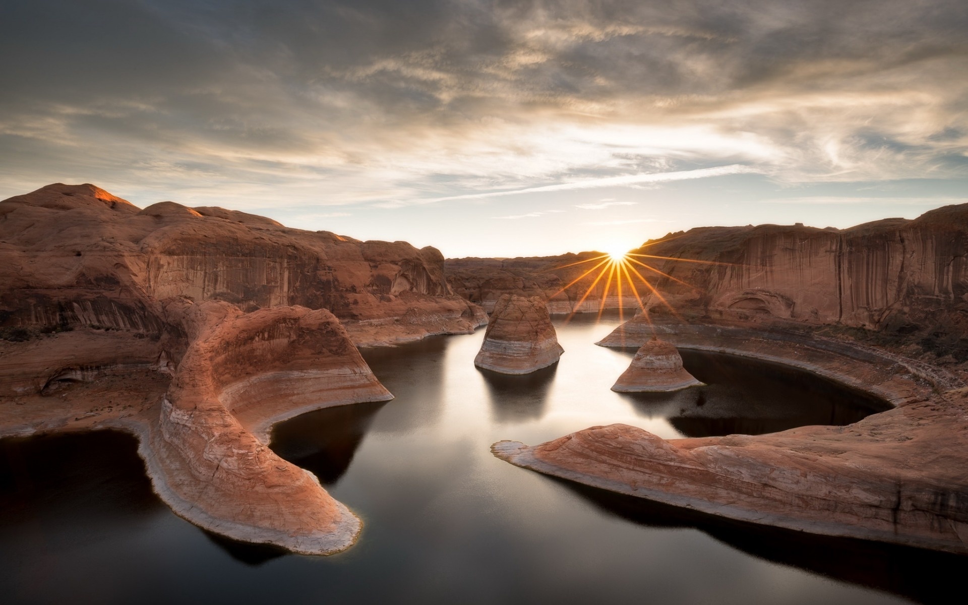 Lake Powell, Utah, Reflection Canyon, Colorado River, 1920x1200 HD Desktop