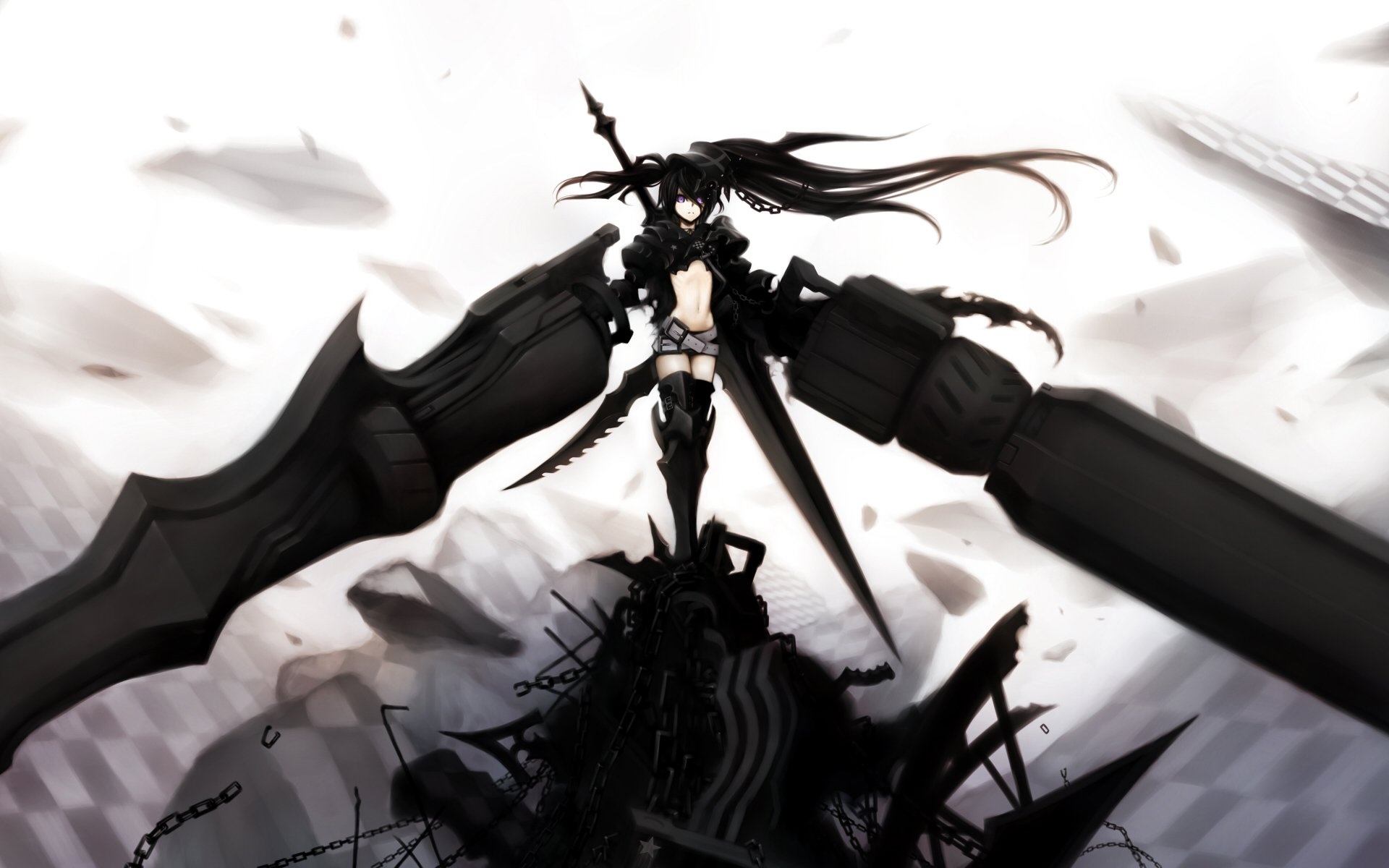 Black Rock Shooter, High-definition wallpaper, Captivating visuals, Background imagery, 1920x1200 HD Desktop