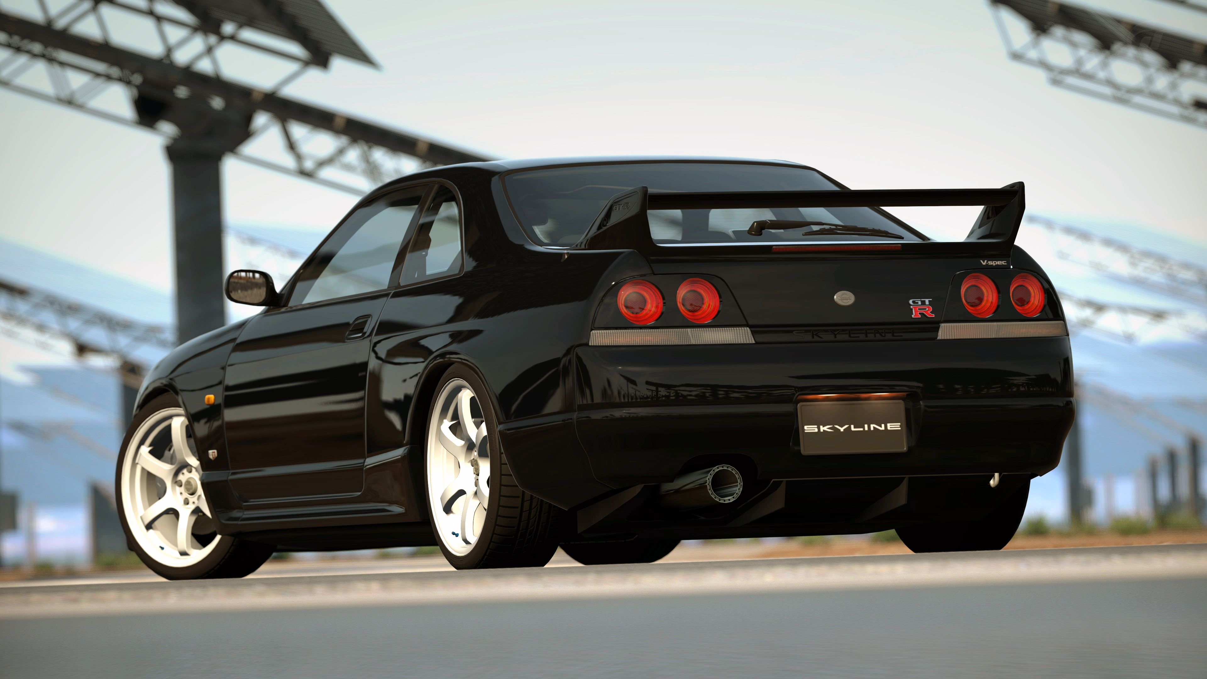 R33 V-Spec Gran Turismo 6, GTR Skyline Wallpaper, 3840x2160 4K Desktop