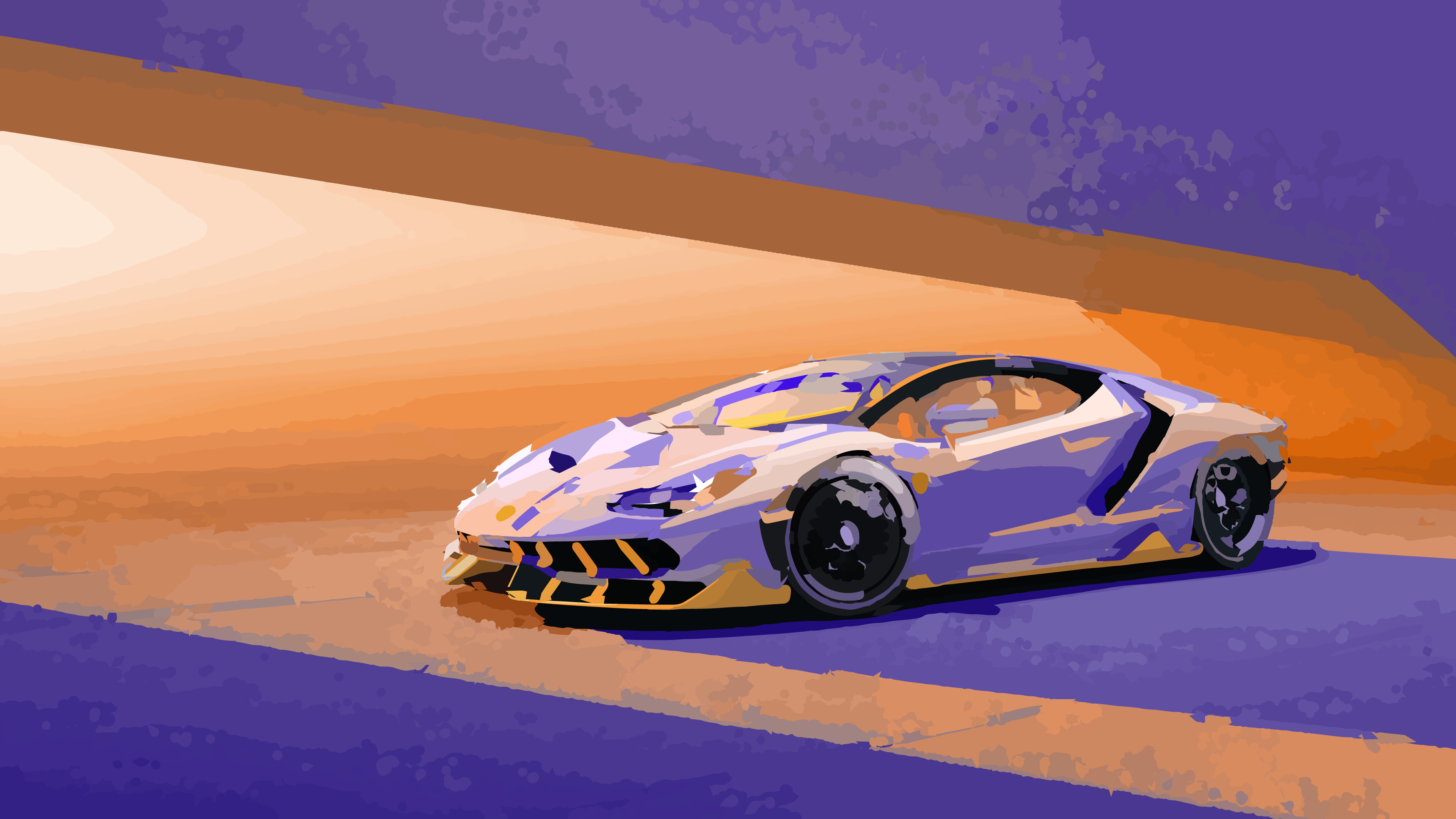 Art poster, Lamborghini Wallpaper, 3840x2160 4K Desktop