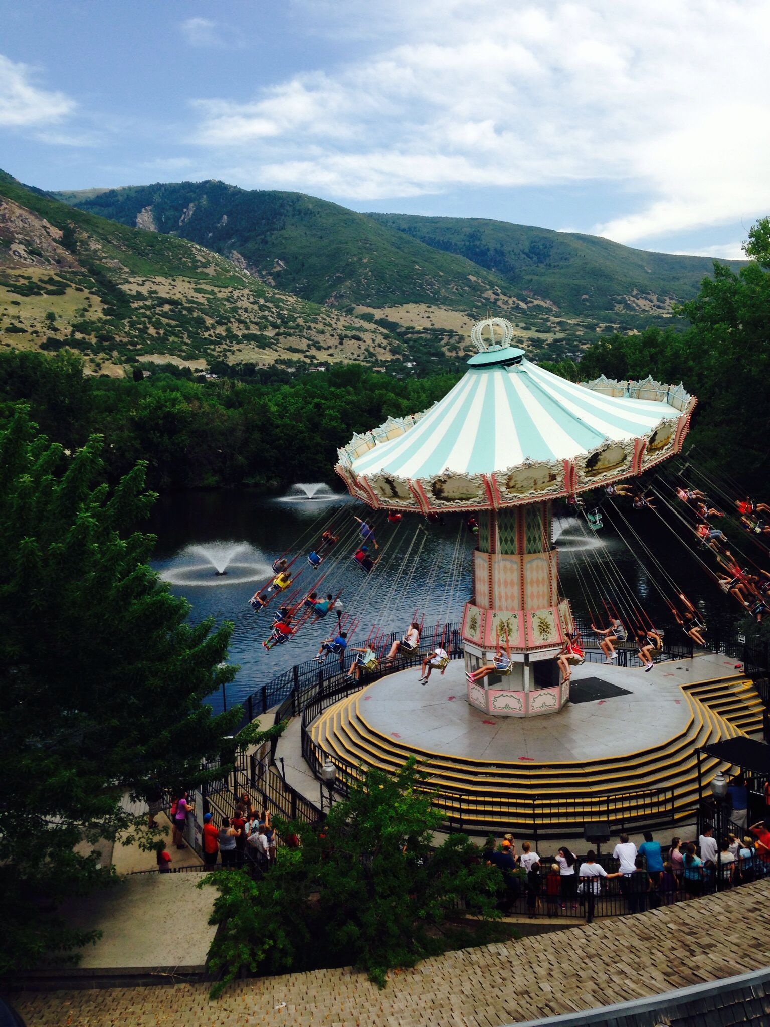 Amusement park swing, Utah lagoon ride, Salt Lake City, Utah, 1540x2050 HD Phone