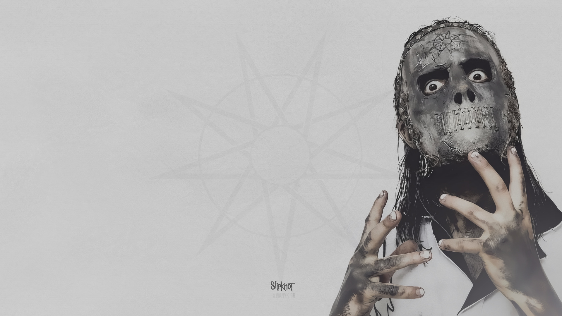 Jay Weinberg, Slipknot nonagram symbol, Slipknot logo, Full HD Desktop wallpaper