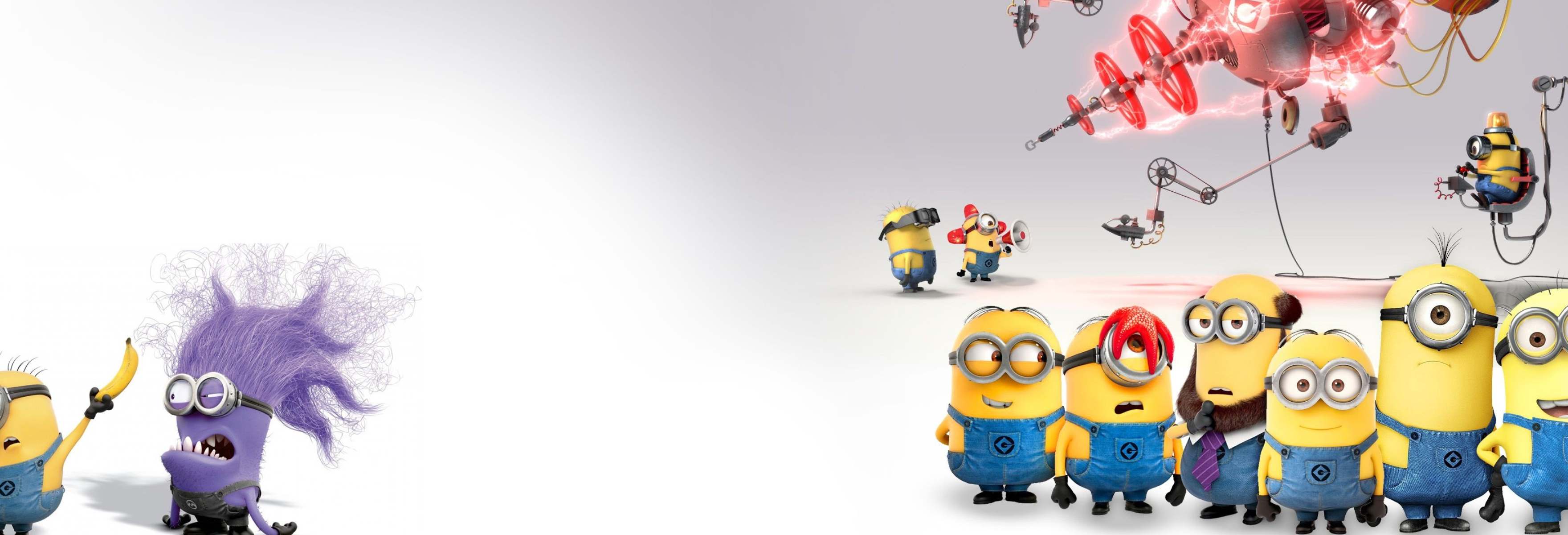 Minion dual screen, On at minion, Pictures, iPhone, 3520x1200 Dual Screen Desktop