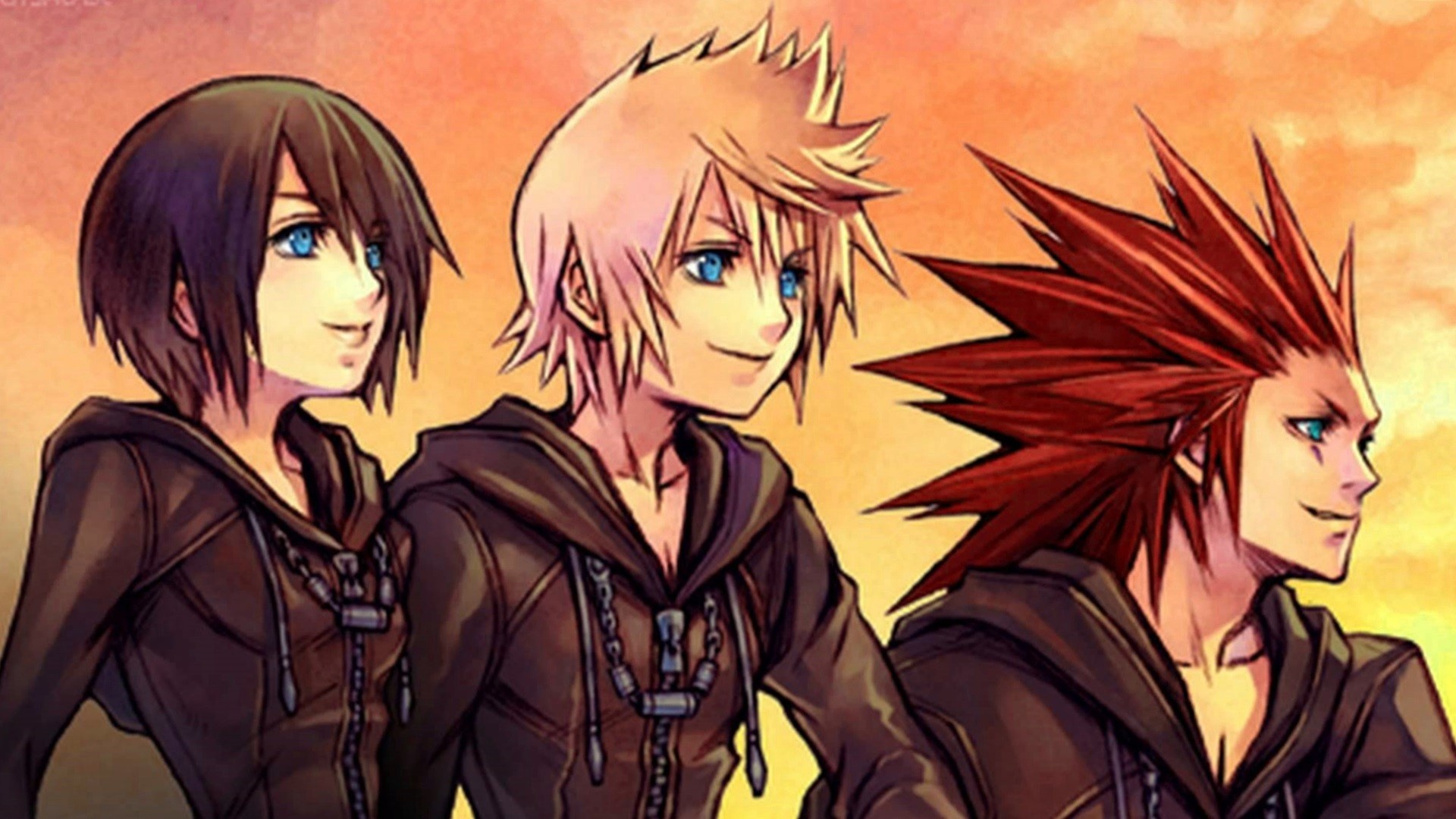 Kingdom Hearts Roxas, Anime image board, Digital fanart, Keyblade warrior, 1920x1080 Full HD Desktop