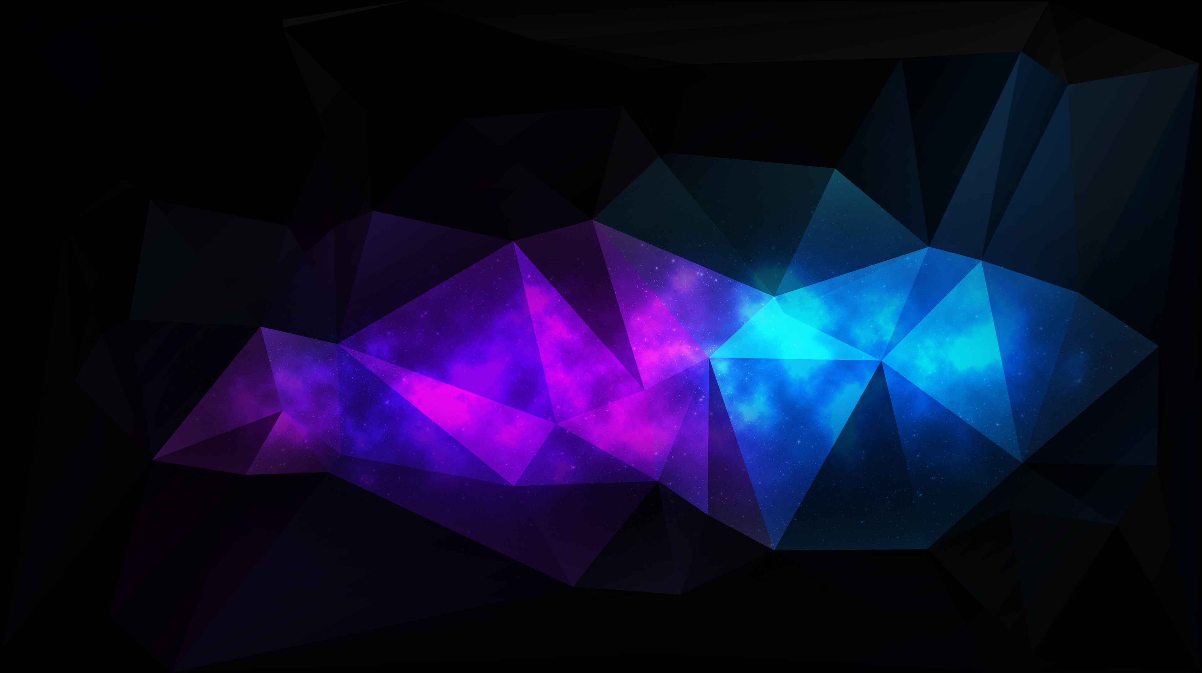 Low poly geometry, Abstract art, HD images, Visual design, 3840x2160 HD Desktop