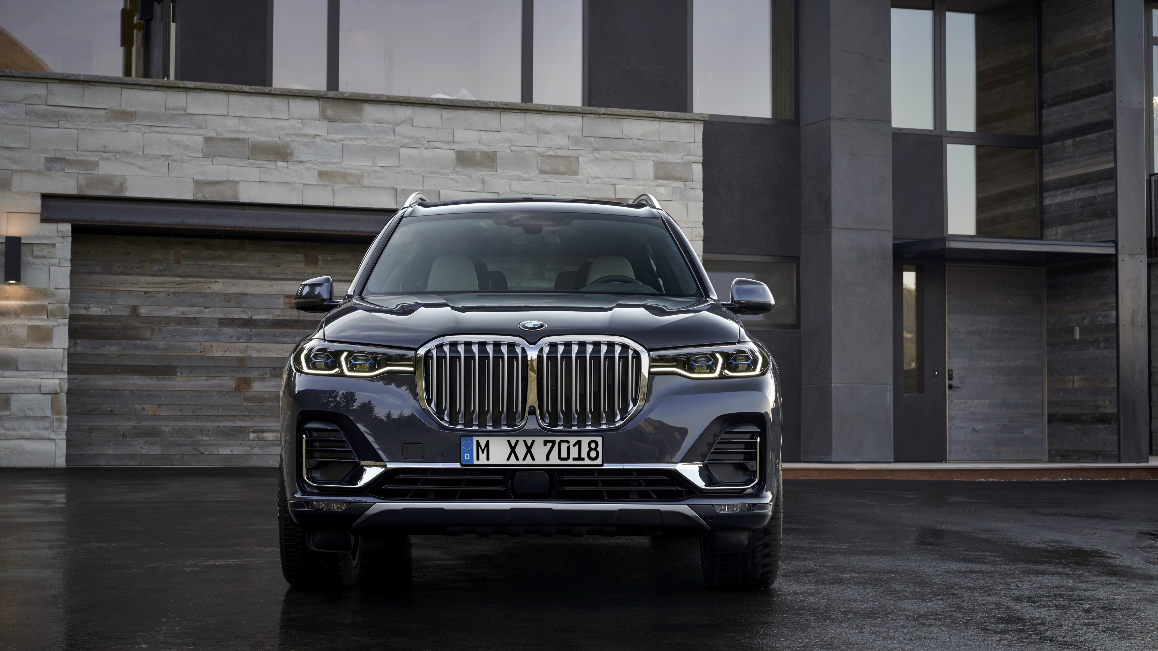 BMW X7, Front view, 2019 wallpaper, 3840x2160 4K Desktop