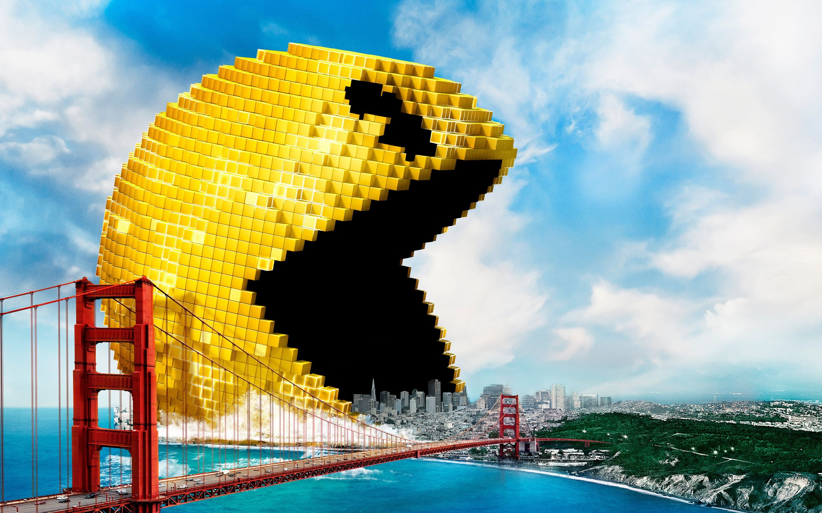 Chris Columbus, Pixels movie, Classic arcade games, 2880x1800 HD Desktop