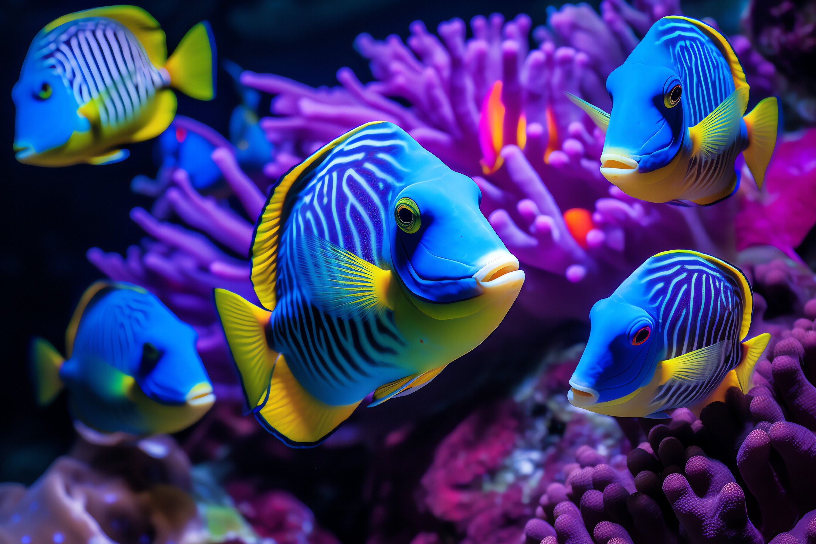AI Fish, Aquarium 2690x1800