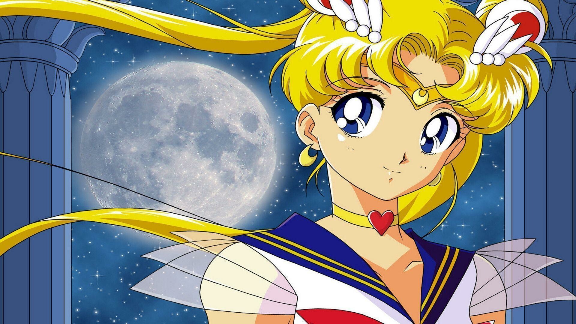 Sailor Moon, Venus guardian, Lovely idol, Shining golden hair, 1920x1080 Full HD Desktop