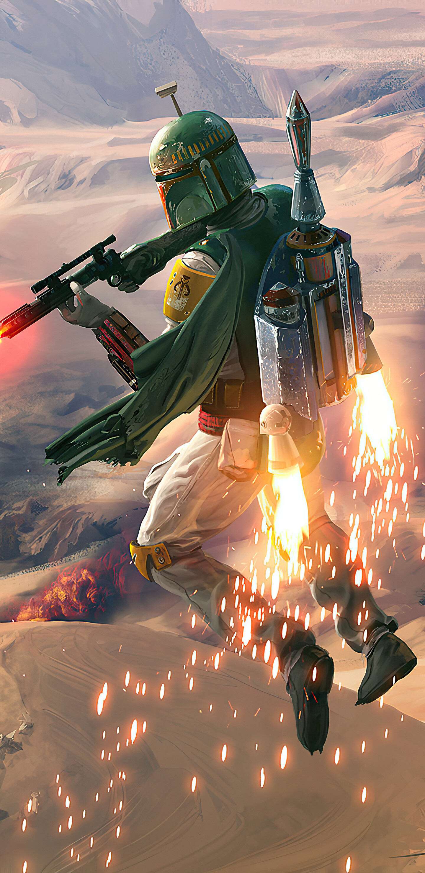 The Book of Boba Fett TV Show, Boba Fett wallpaper, Samsung Galaxy backgrounds, HD and 4K options, 1440x2960 HD Phone