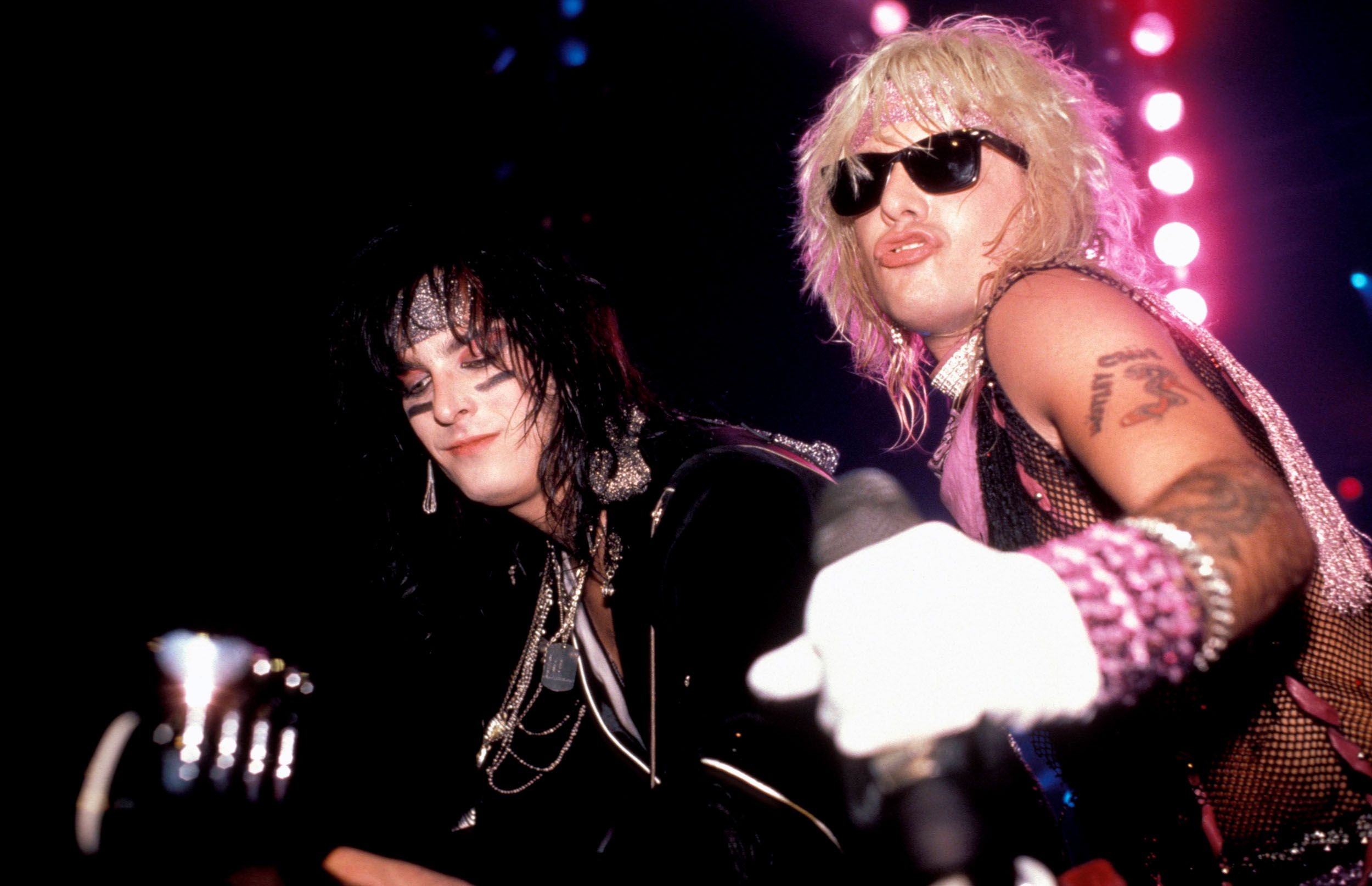 Nikki Sixx, Motley Crue, 1980s, Partying and playing music, 2500x1620 HD Desktop