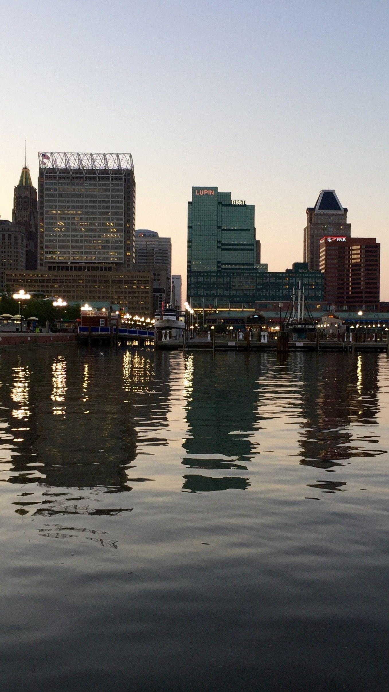 Baltimore Skyline, Phone wallpaper, Posted by Sarah Sellers, Personal touch, 1360x2420 HD Phone