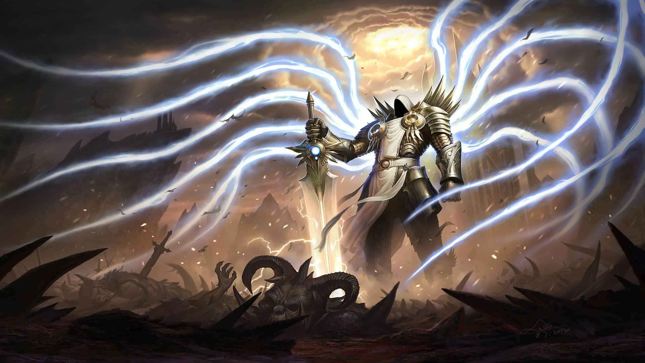 Diablo 3, Tyrael, WQHD wallpaper, Diablo, 2560x1440 HD Desktop