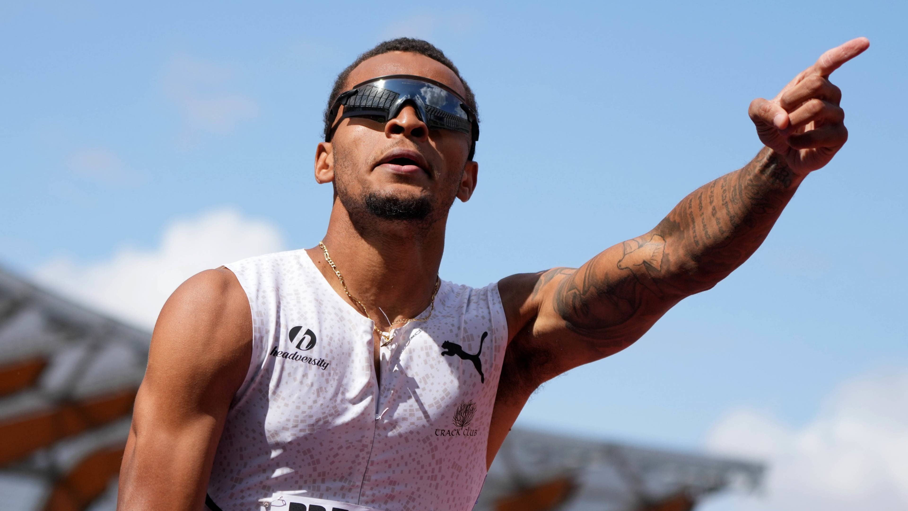 Andre De Grasse, De Grasse wins 100 meter, Eugene, 3840x2160 4K Desktop