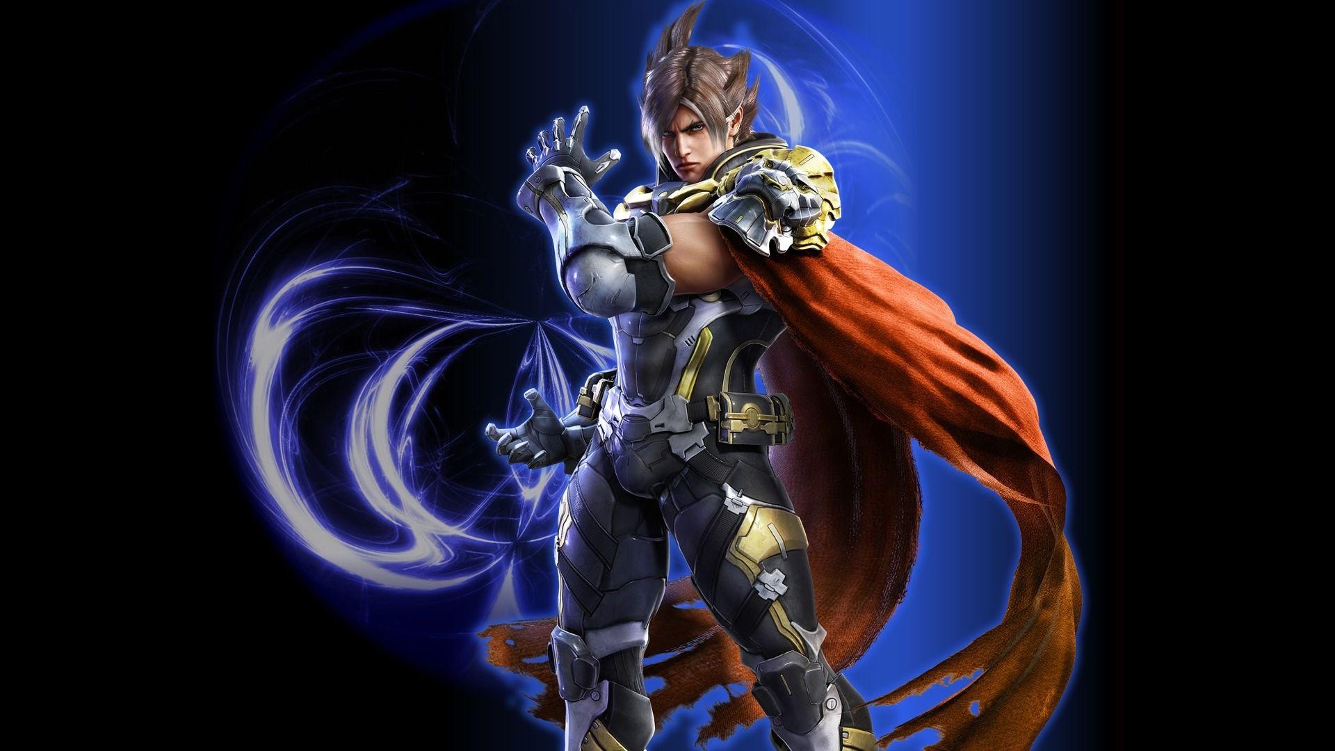 Lars Alexandersson, Tekken 7, flowing orange cape, Full HD Desktop wallpaper