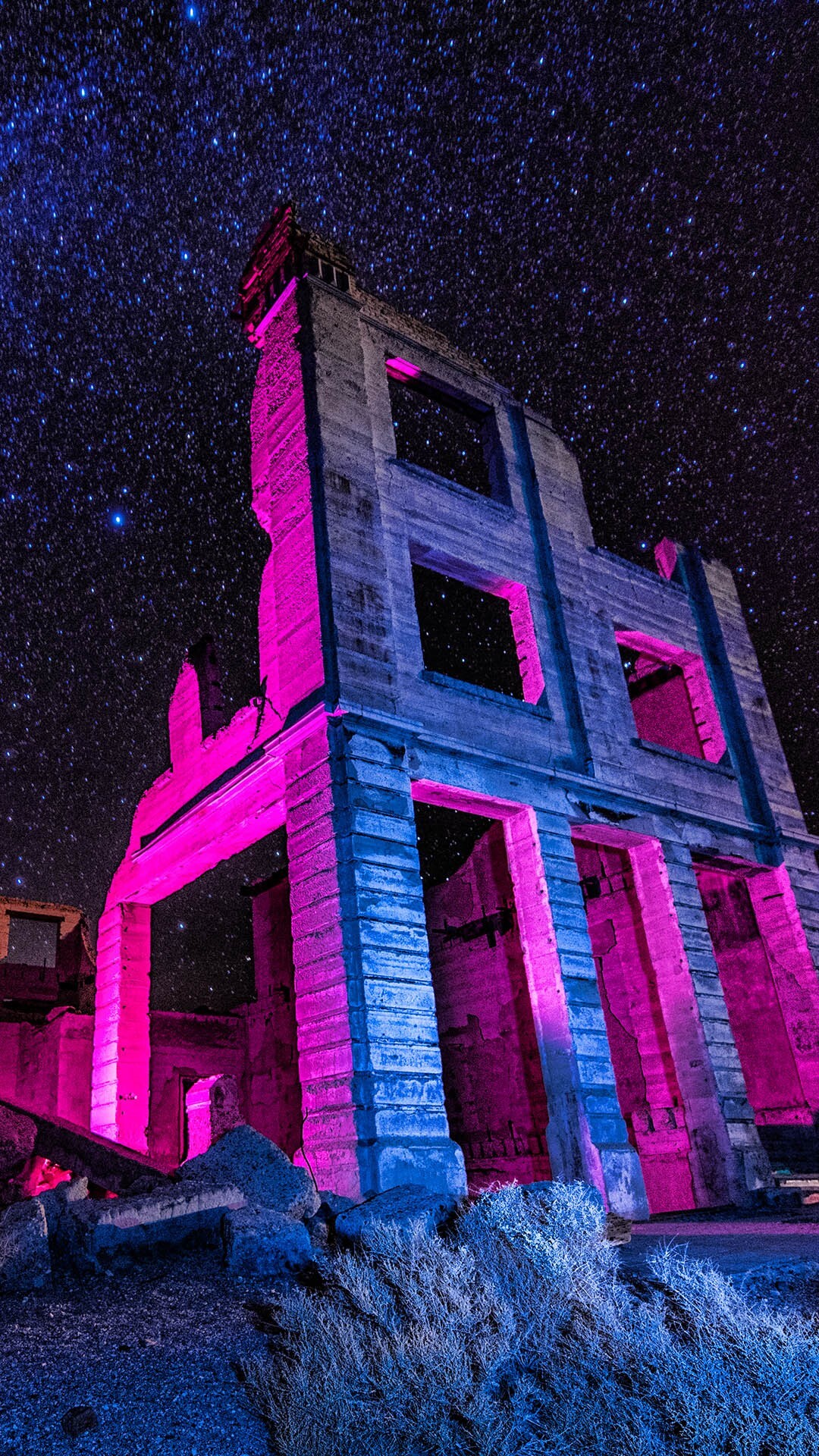 Cook Bank Building, Rhyolite Ghost Town, 1080x1920 Full HD Phone