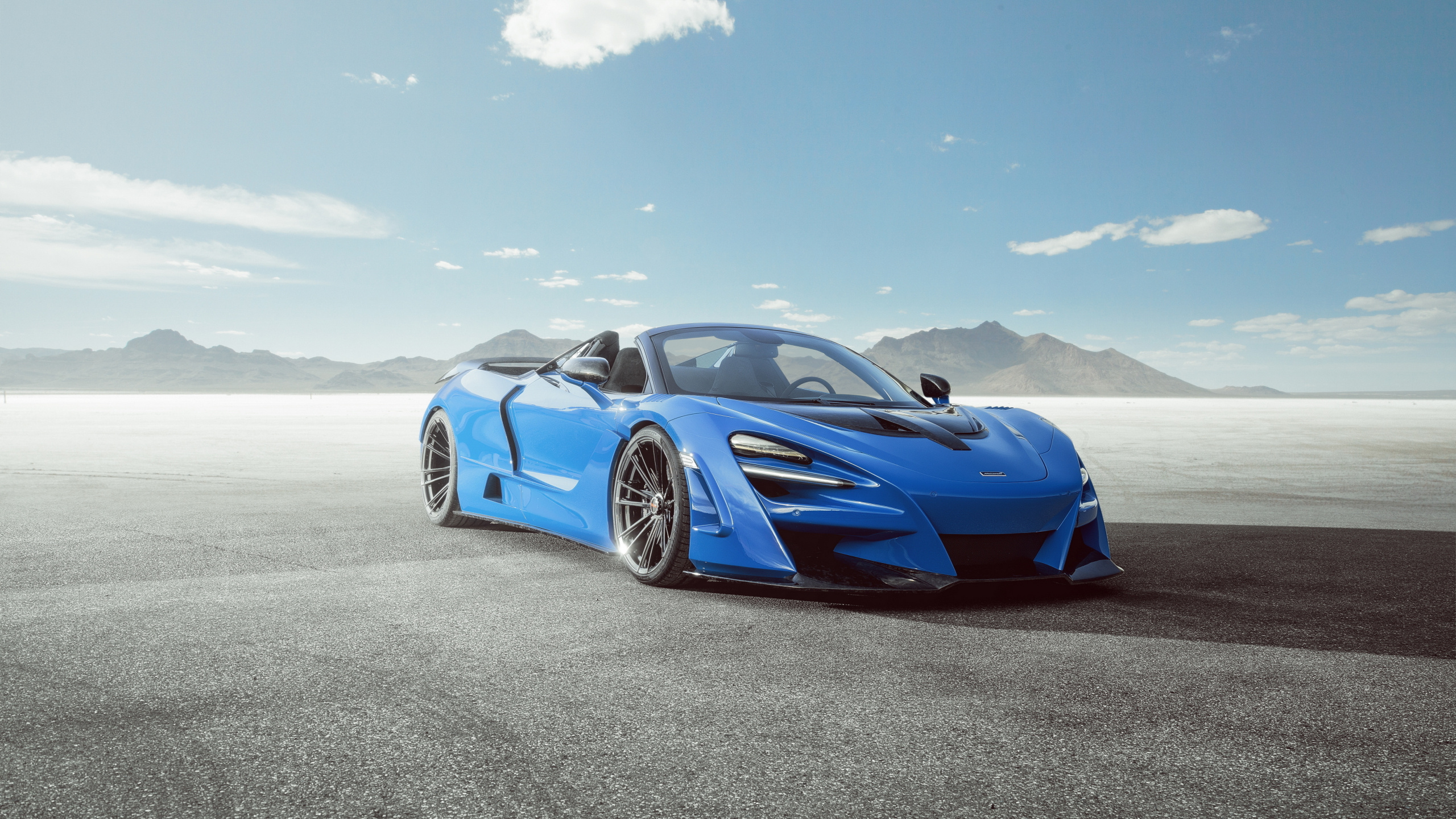 McLaren 720S, Blue car, 2020 model, N Largo edition, 2560x1440 HD Desktop