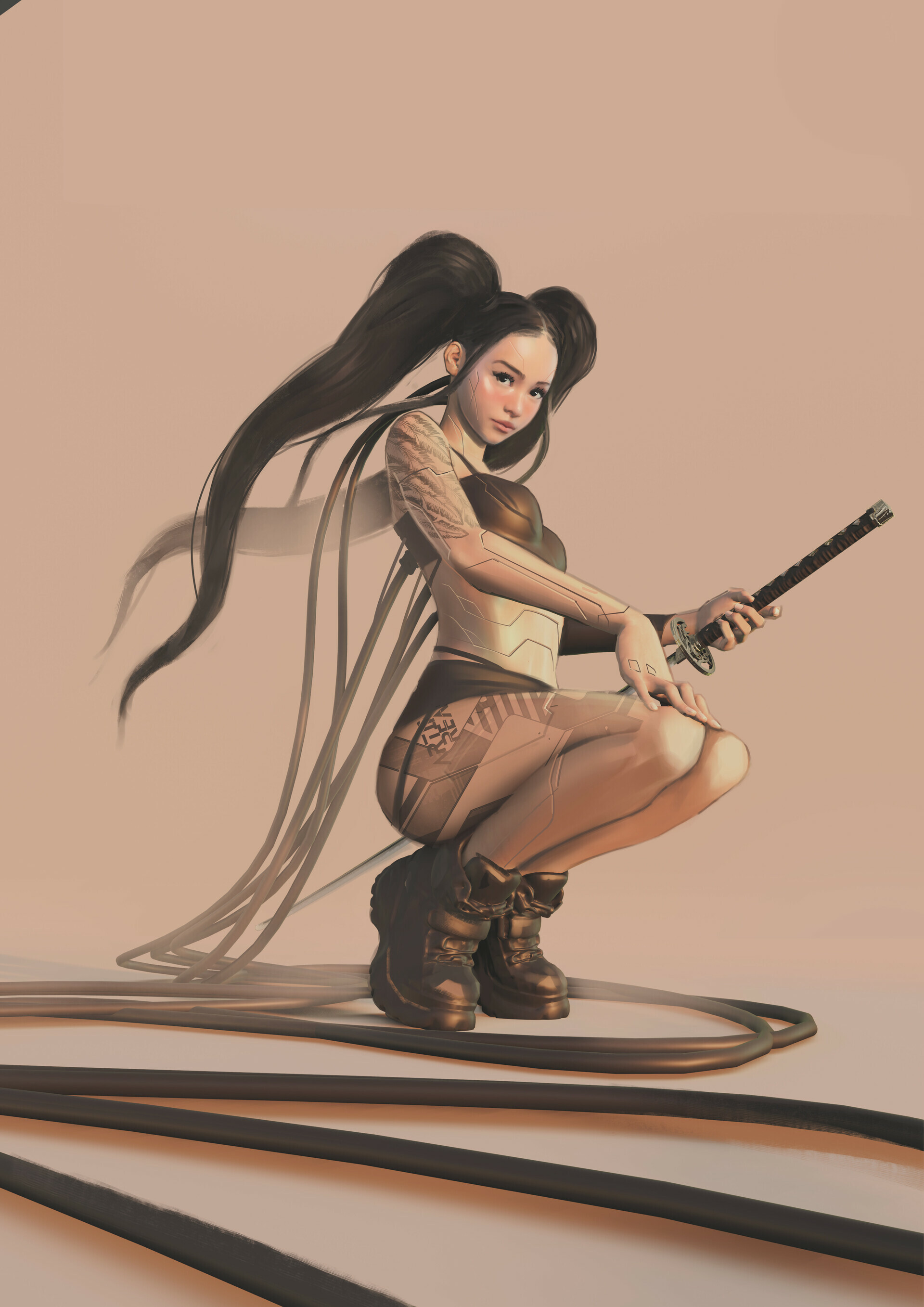 Artwork, Bella Poarch Wallpaper, 1920x2720 HD Phone