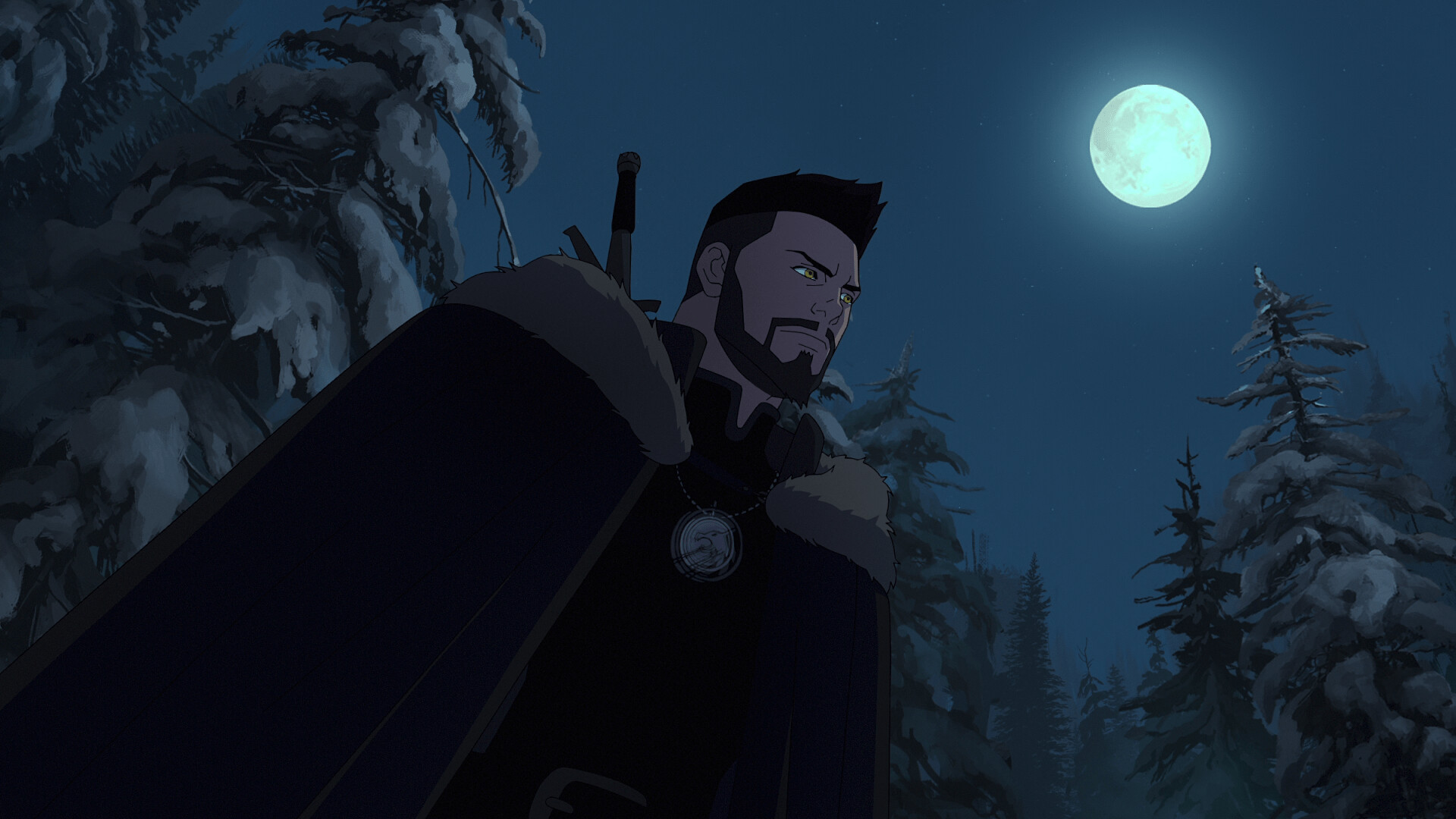 Animated Witcher adventure, Geralt's legacy, Magic and monsters, Intense action, 1920x1080 Full HD Desktop