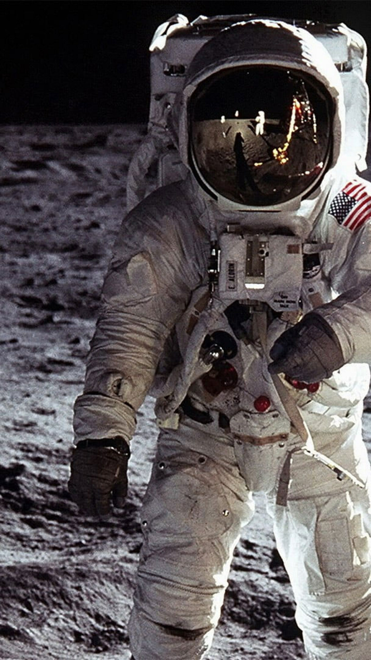 Neil Armstrong, Moon landing, Astronaut, Space travel, 1440x2560 HD Phone