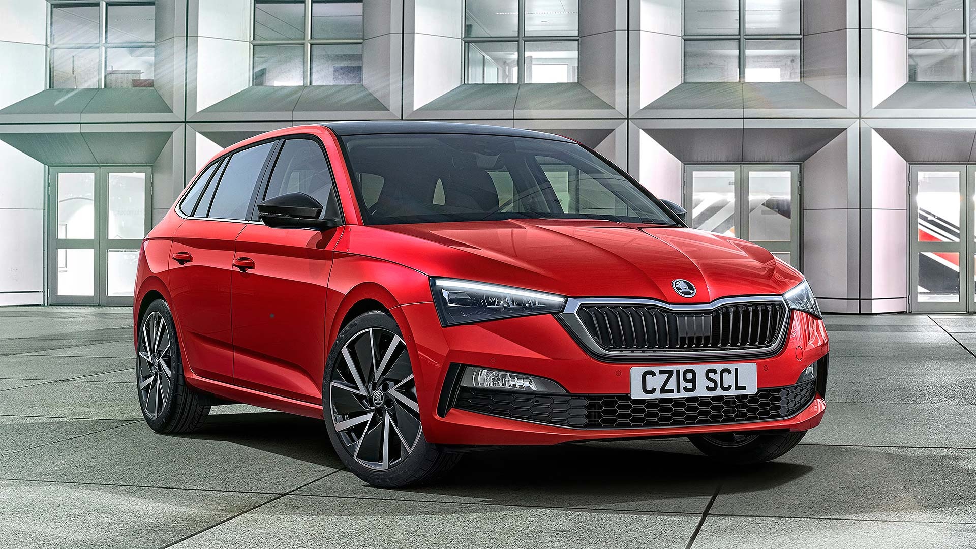 Skoda Scala, Distinctive design, Stunning wallpapers, Dynamic compact car, 1920x1080 Full HD Desktop